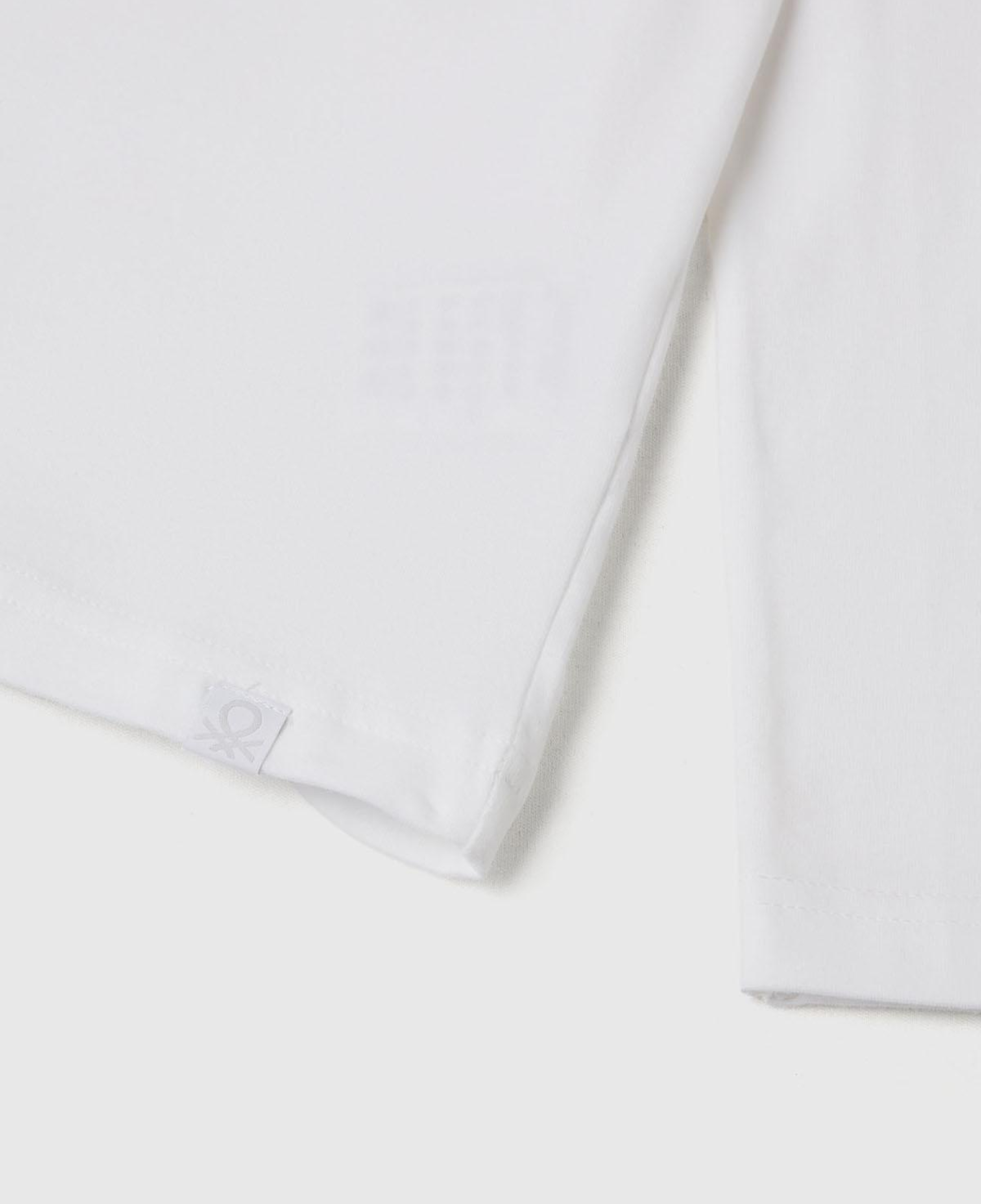Erkek Çocuk Beyaz Balıkçı Yaka Basic T-Shirt