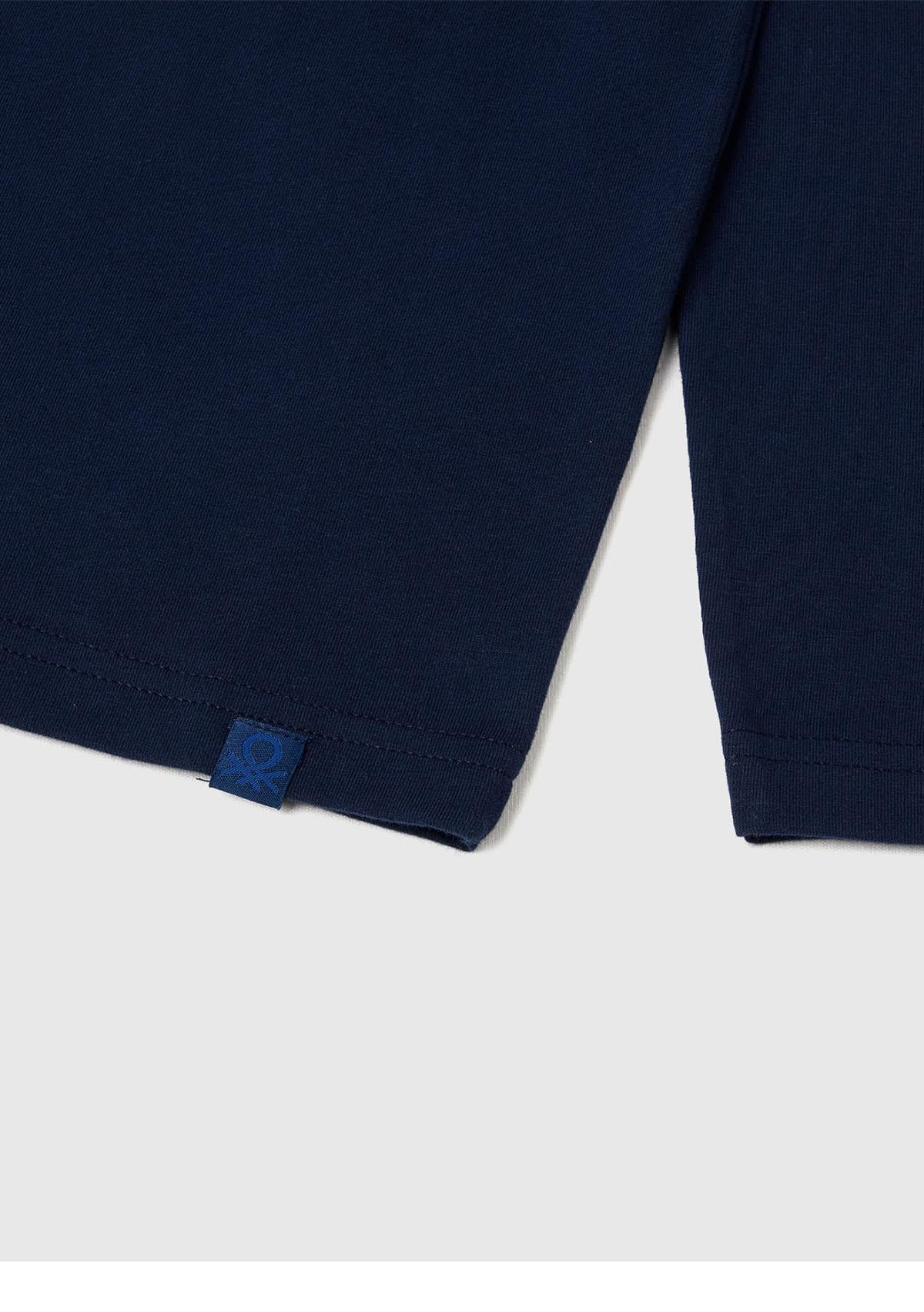 Erkek Çocuk Lacivert Balıkçı Yaka Basic T-Shirt