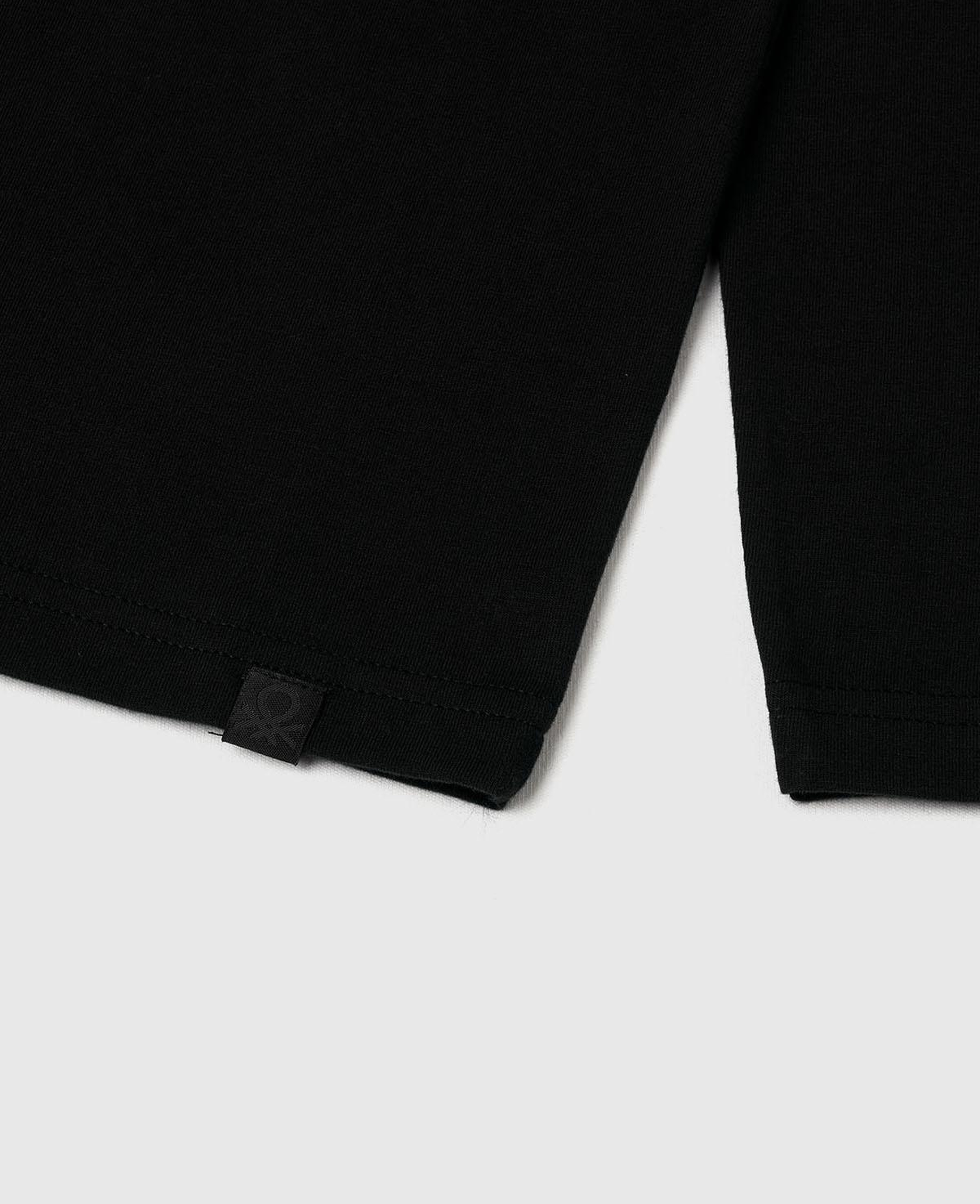 Erkek Çocuk Siyah Balıkçı Yaka Basic T-Shirt