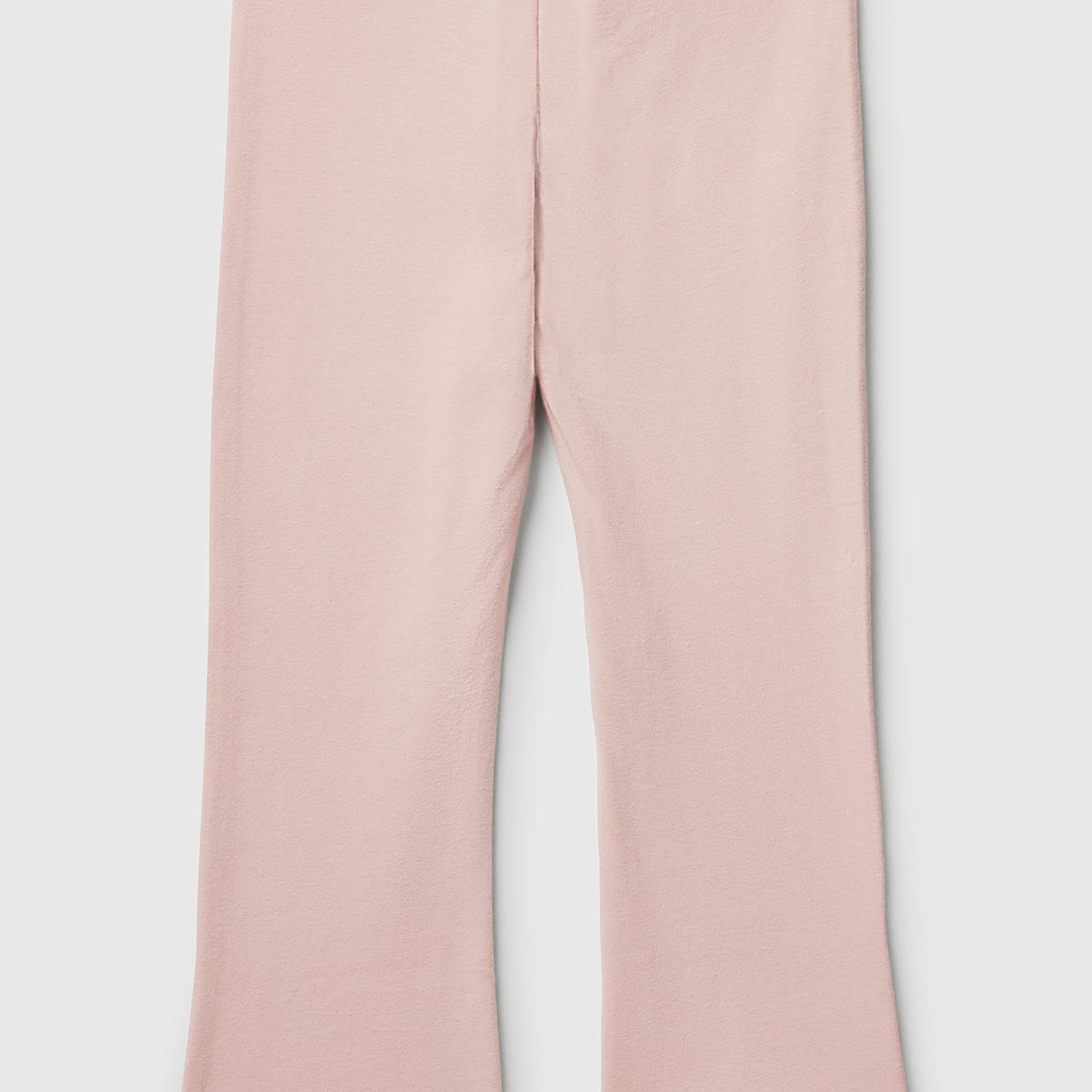 Kız Çocuk Toz Pembe Logo Detaylı Flare Tayt