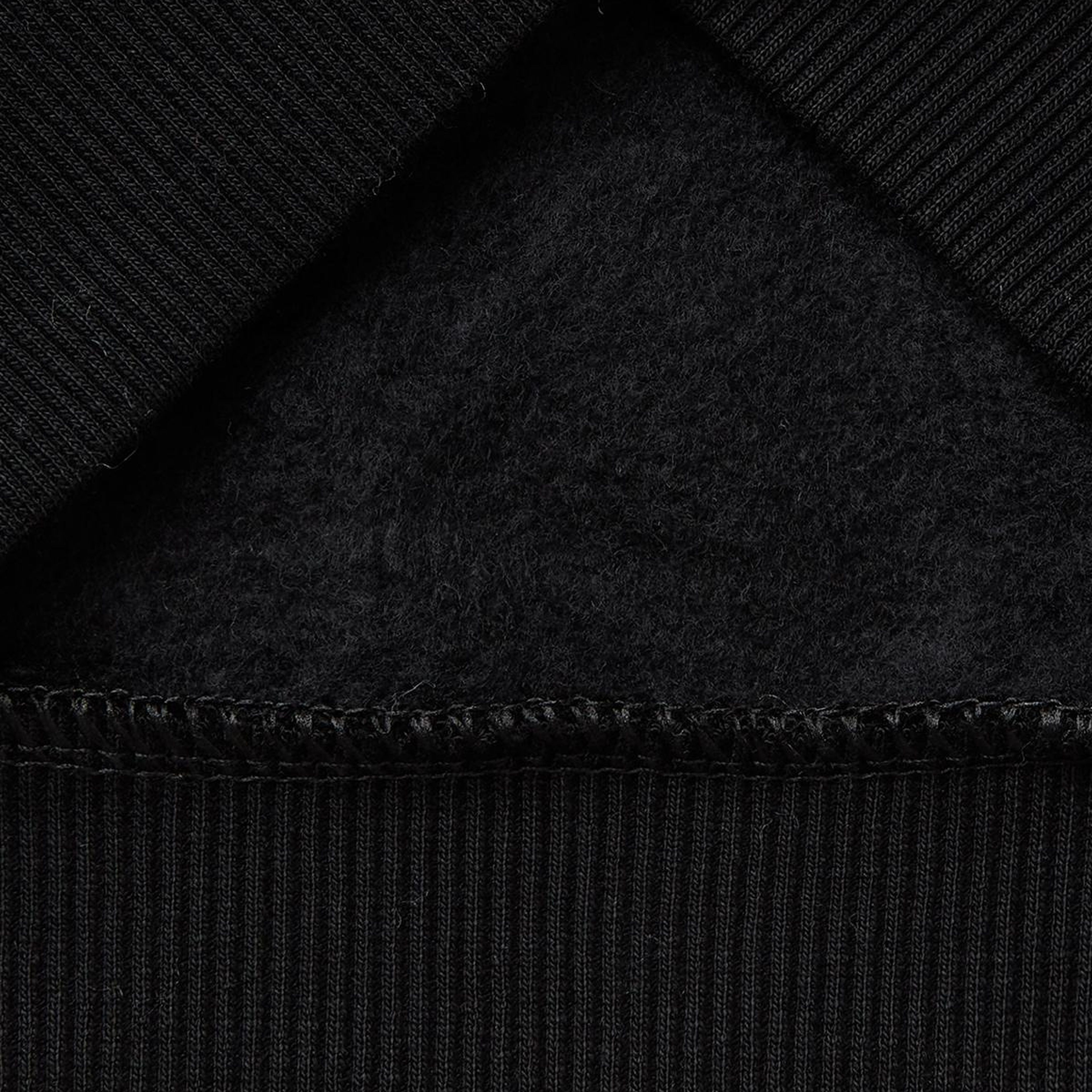 Erkek Çocuk Siyah Önü Logo Baskılı Cepli Nervürlü Kapüşonlu Sweatshirt