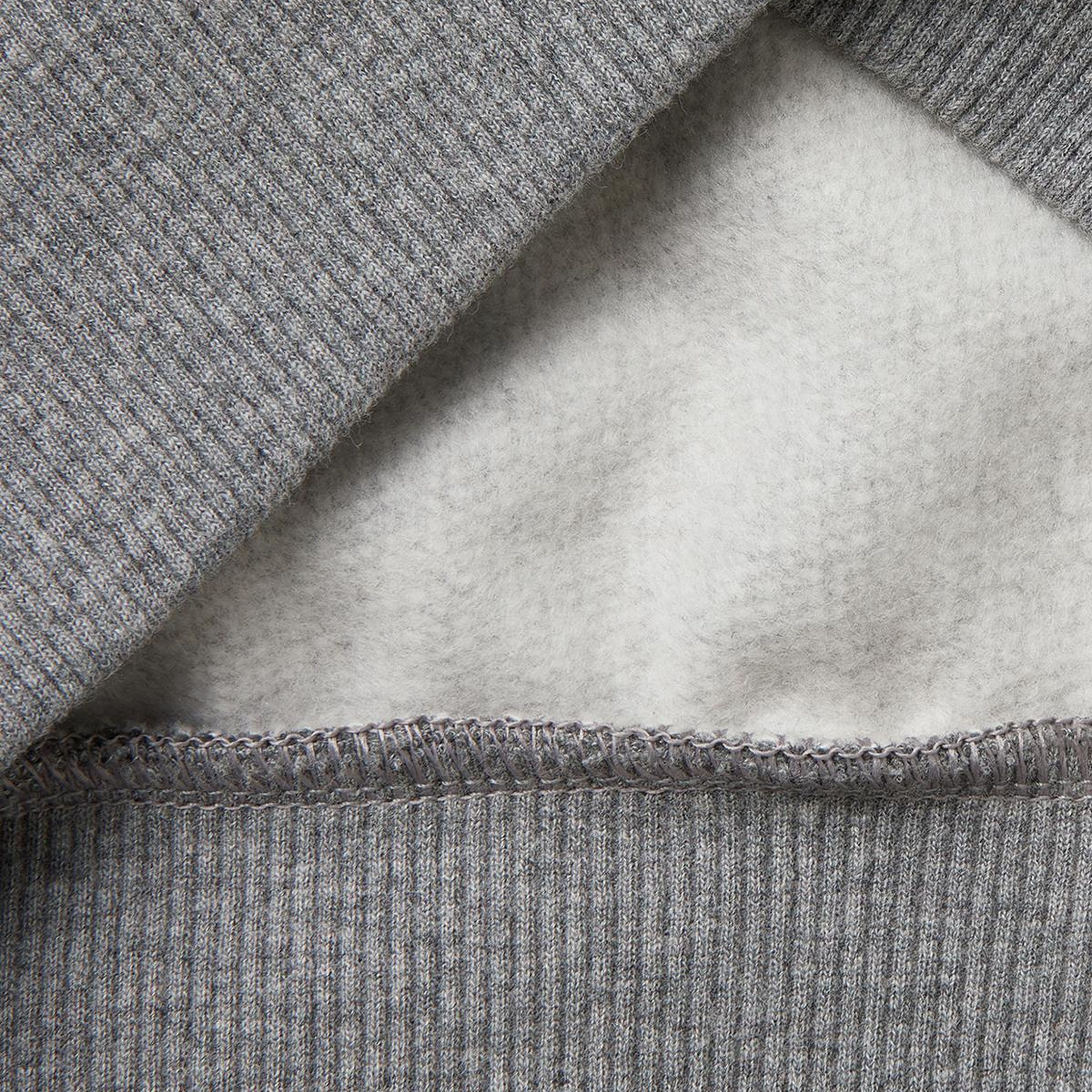 Erkek Çocuk Antrasit Melanj Önü Logo Baskılı Nervürlü Şardonlu Sweatshirt