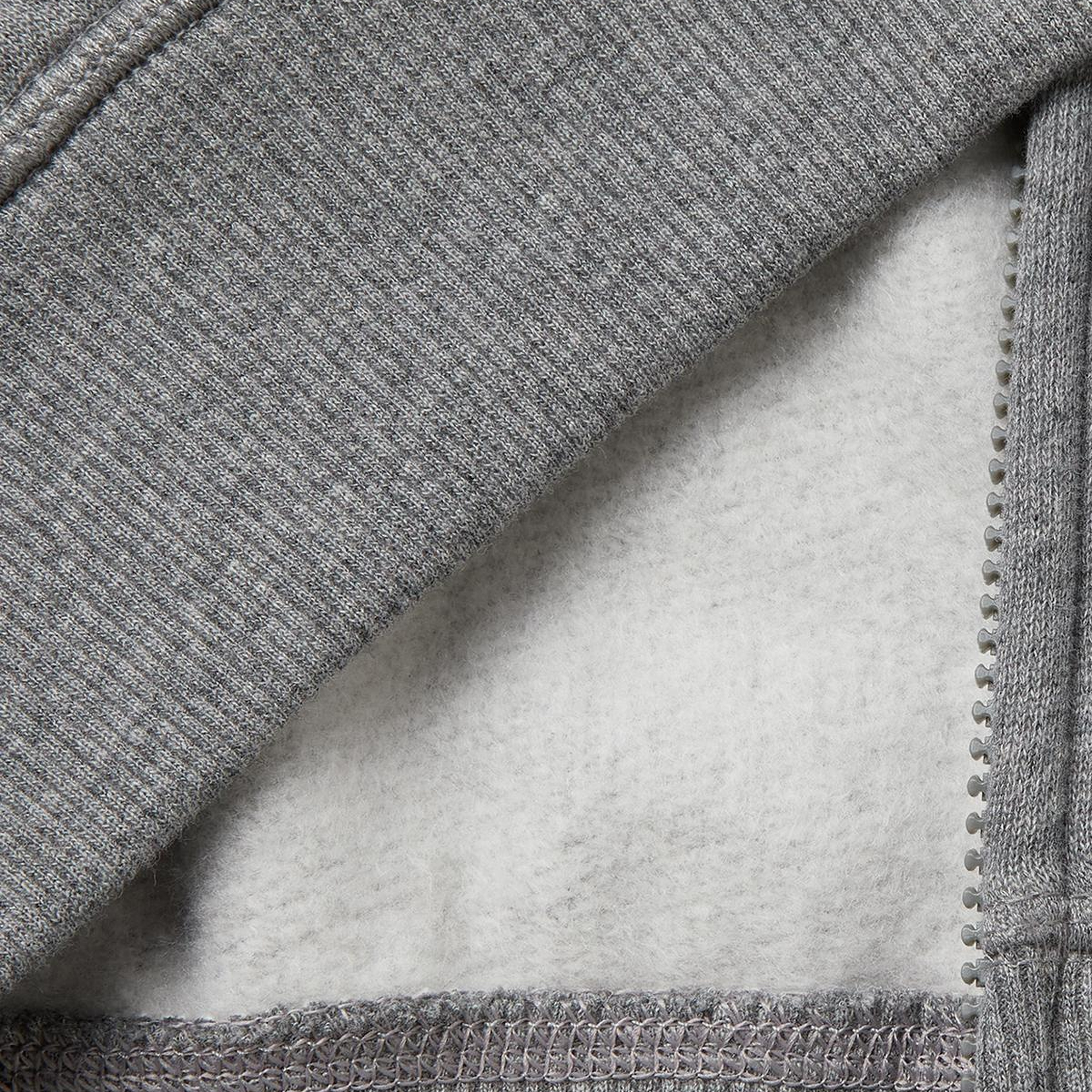 Erkek Çocuk Antrasit Melanj Önü Logo Baskılı Cepli Fermuarlı Şardonlu Sweatshirt