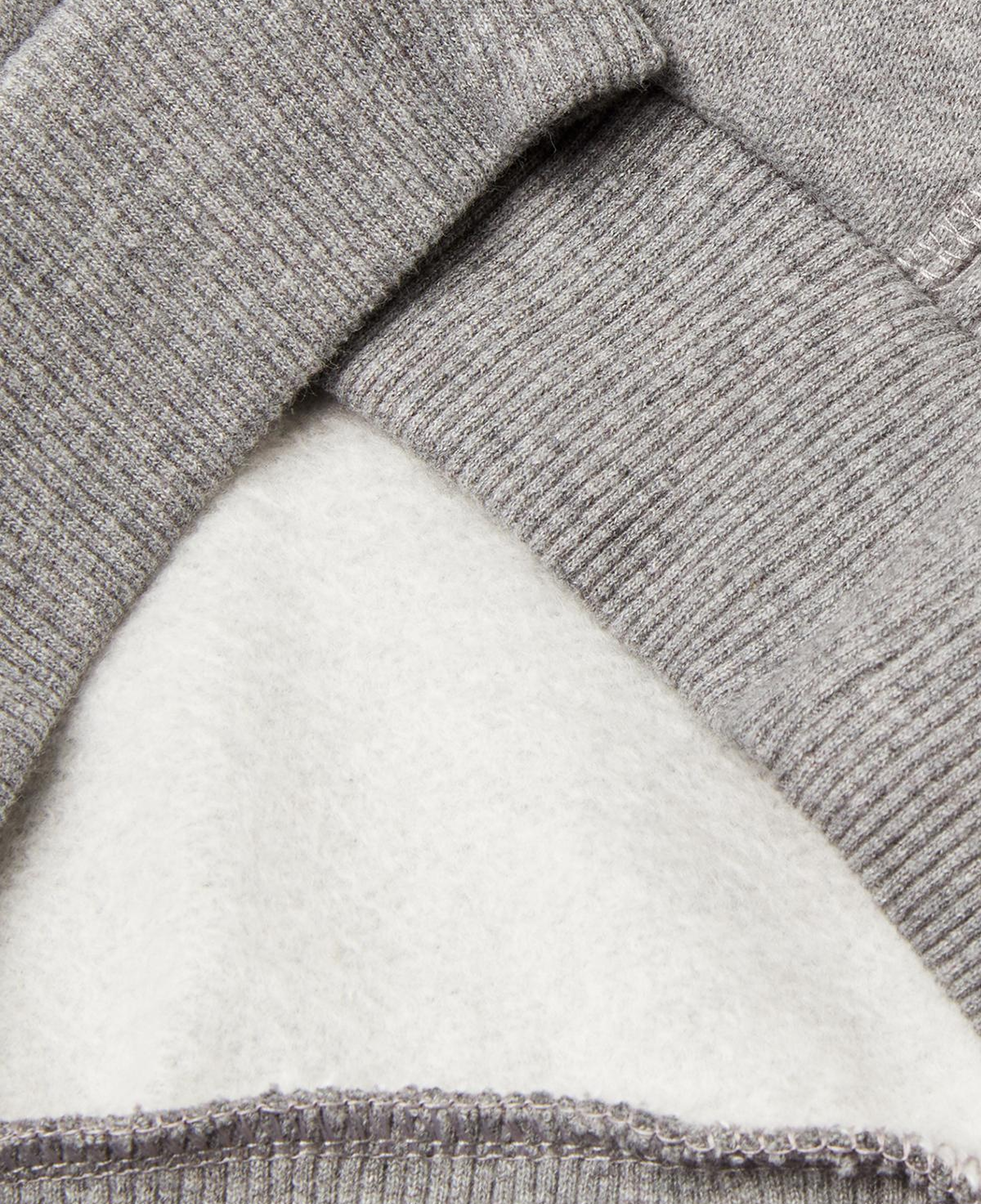 Erkek Çocuk Antrasit Melanj Önü Logo Baskılı Cepli Bisiklet Yaka Regular Fit Sweatshirt