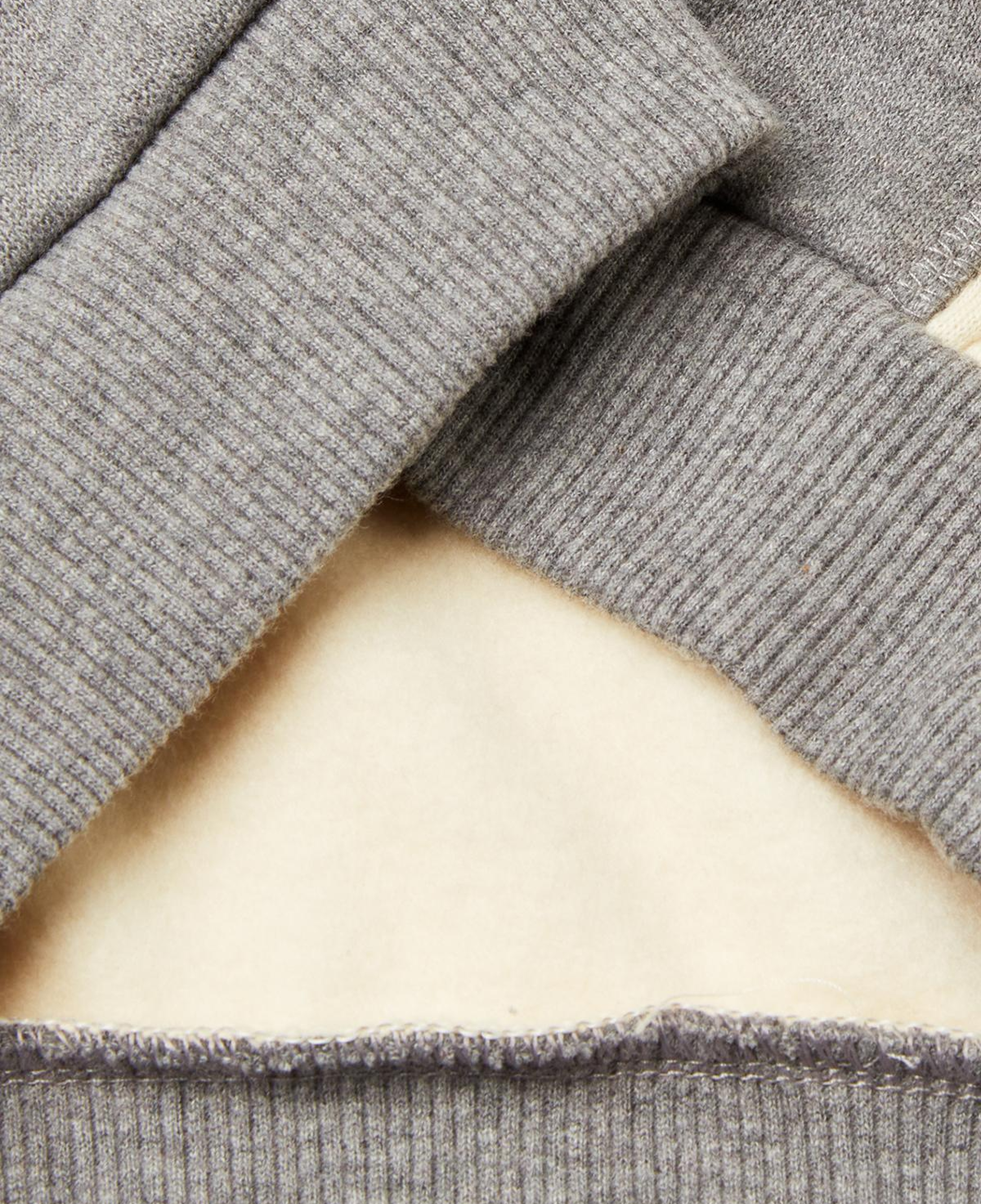 Erkek Çocuk Hardal-Ekru Önü Logo Baskılı Cepli Bisiklet Yaka Regular Fit Sweatshirt