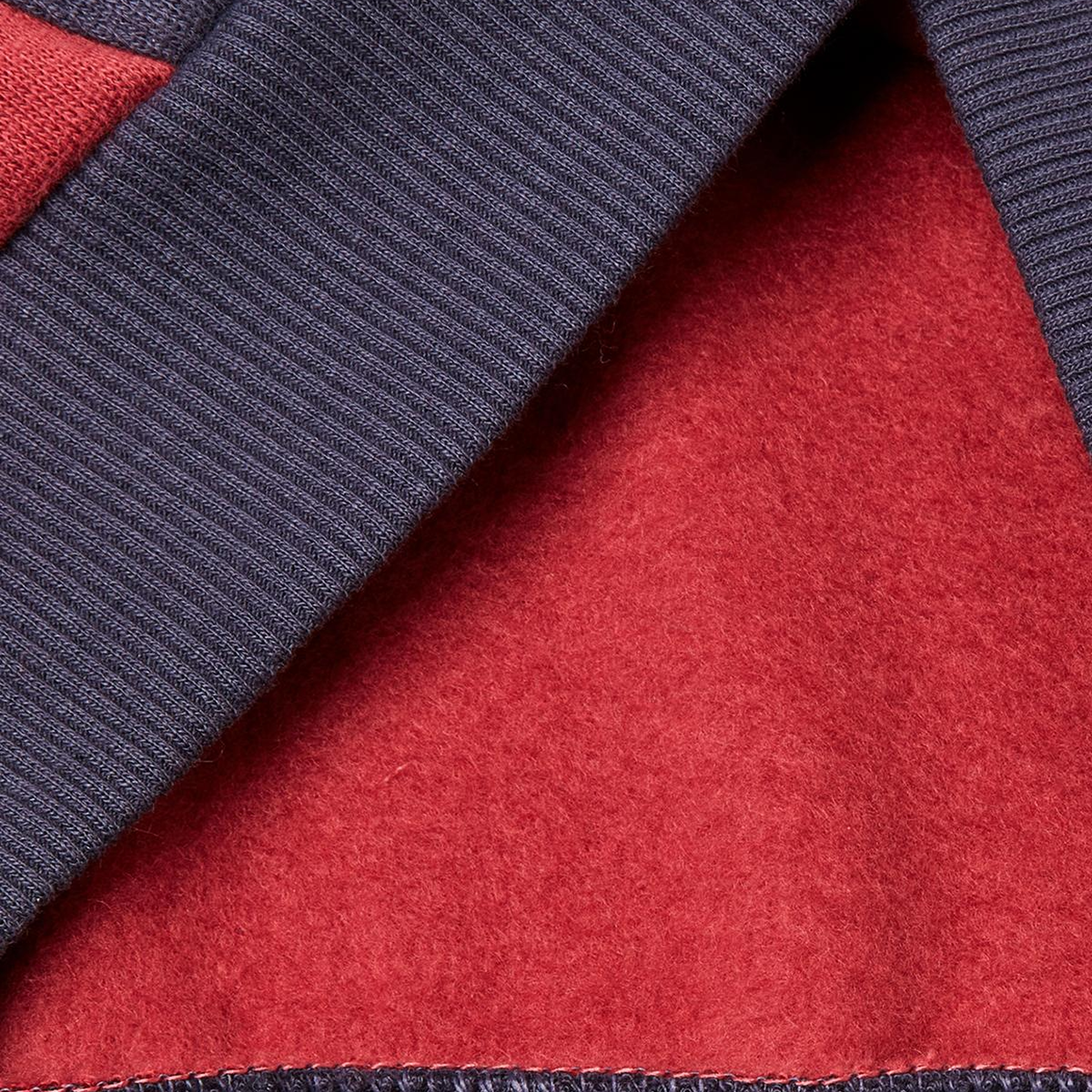 Erkek Çocuk Bordo-Gri Önü Logo Baskılı Fermuarlı Regular Fit Kapüşonlu Sweatshirt