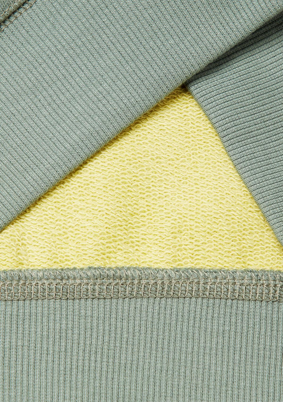 Erkek Çocuk Sarı-Gri Logolu Sweatshirt