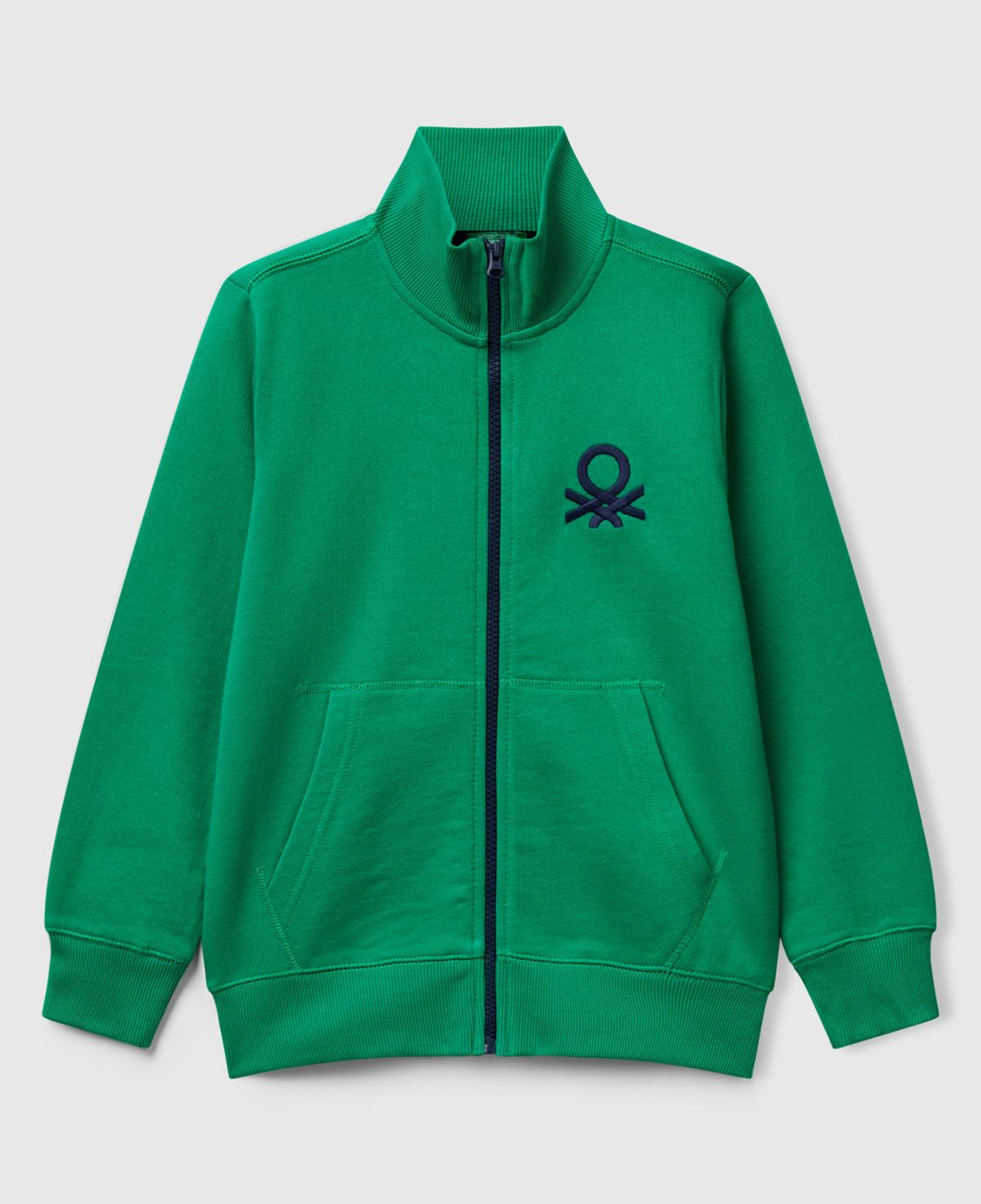 Erkek Çocuk Yeşil Logolu Sweatshirt
