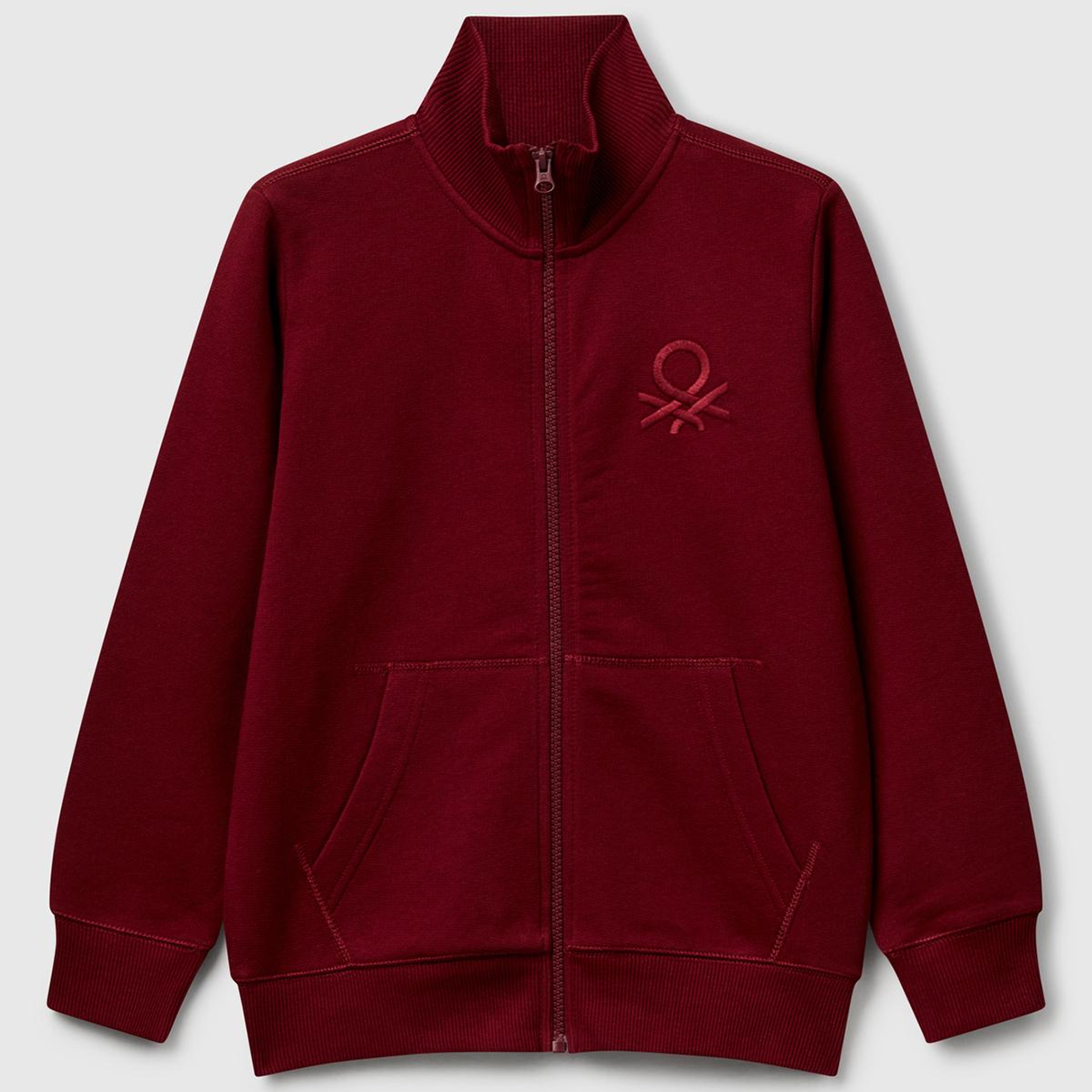 Erkek Çocuk Bordo Logolu Sweatshirt