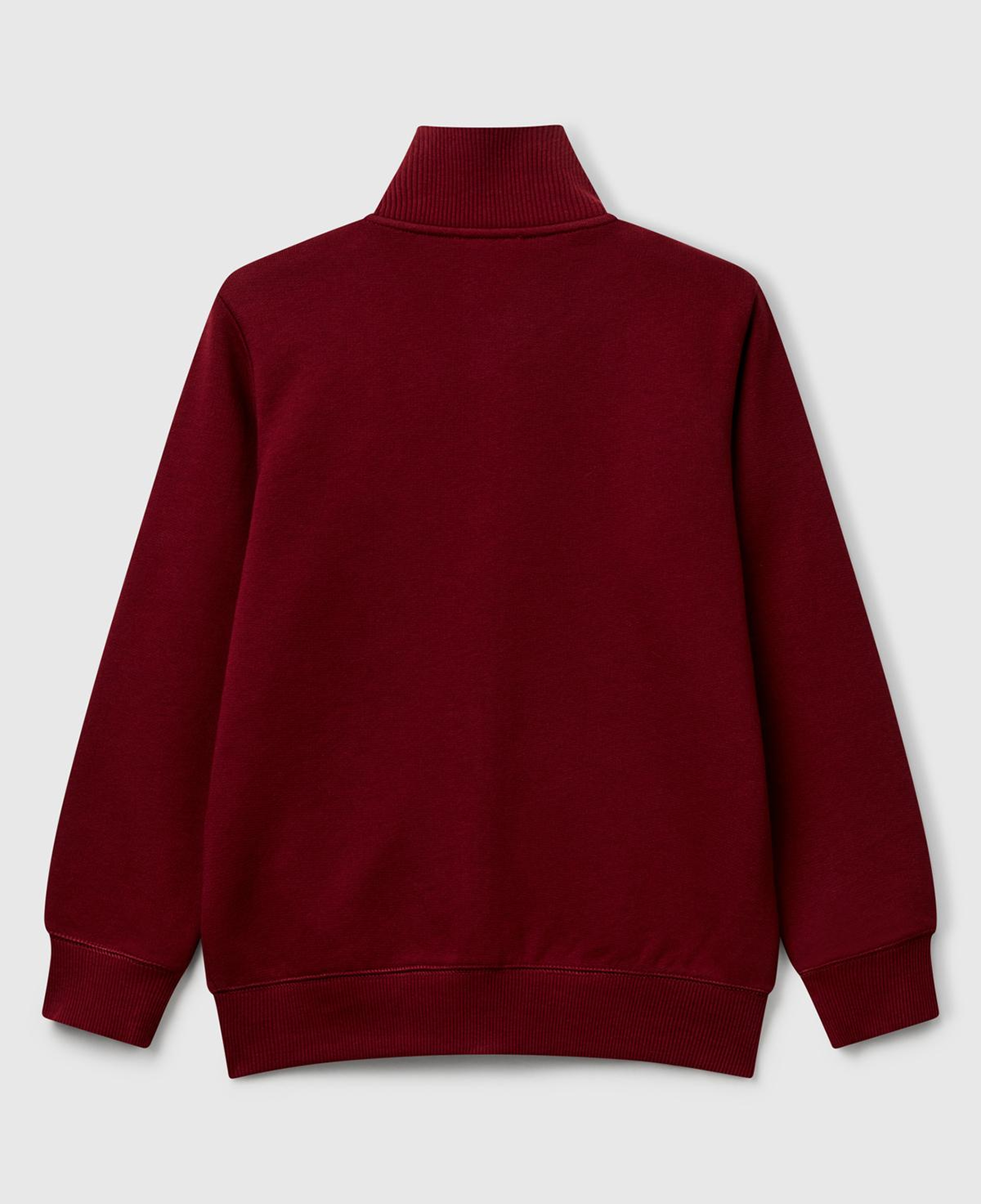 Erkek Çocuk Bordo Logolu Sweatshirt
