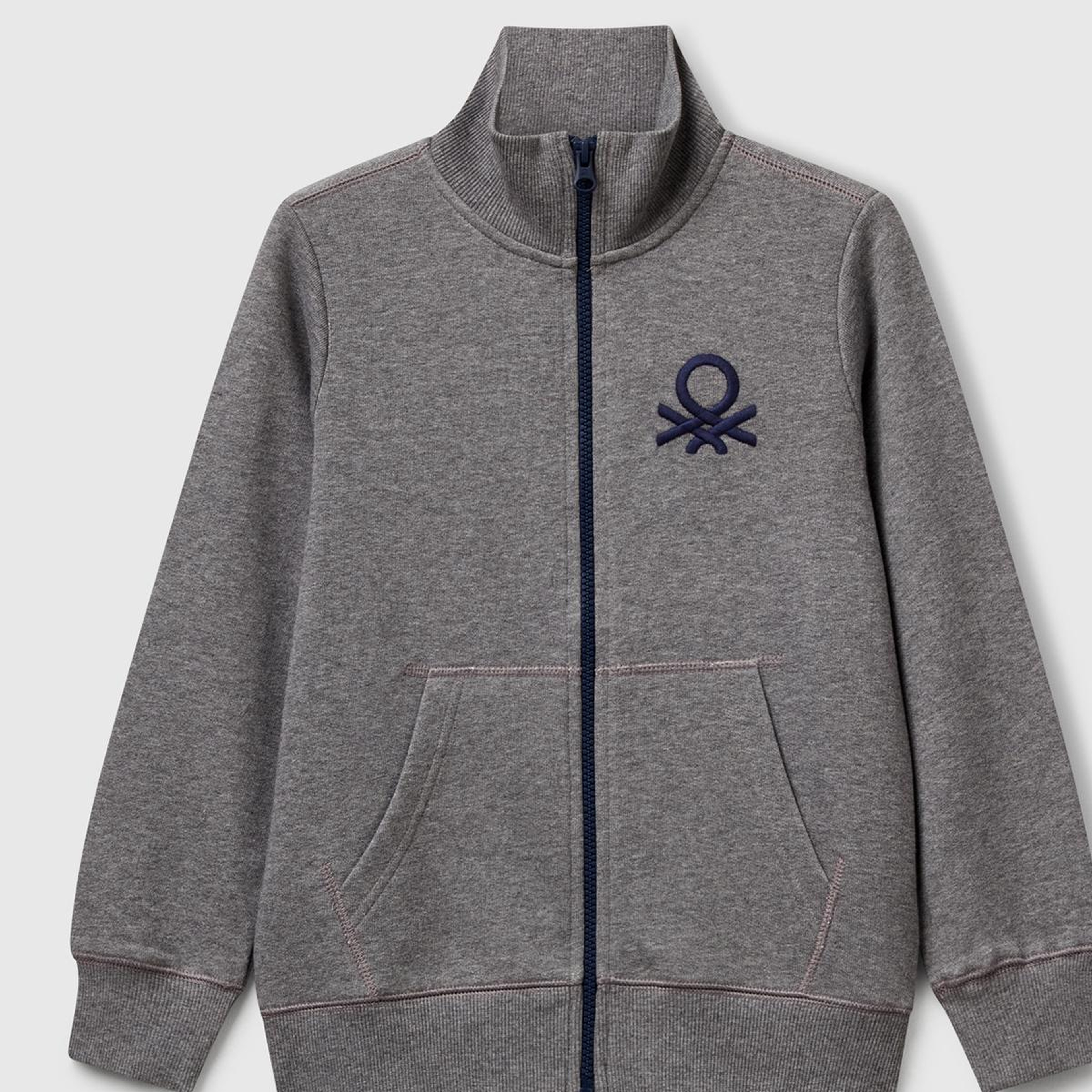 Erkek Çocuk Antrasit Melanj Logolu Sweatshirt