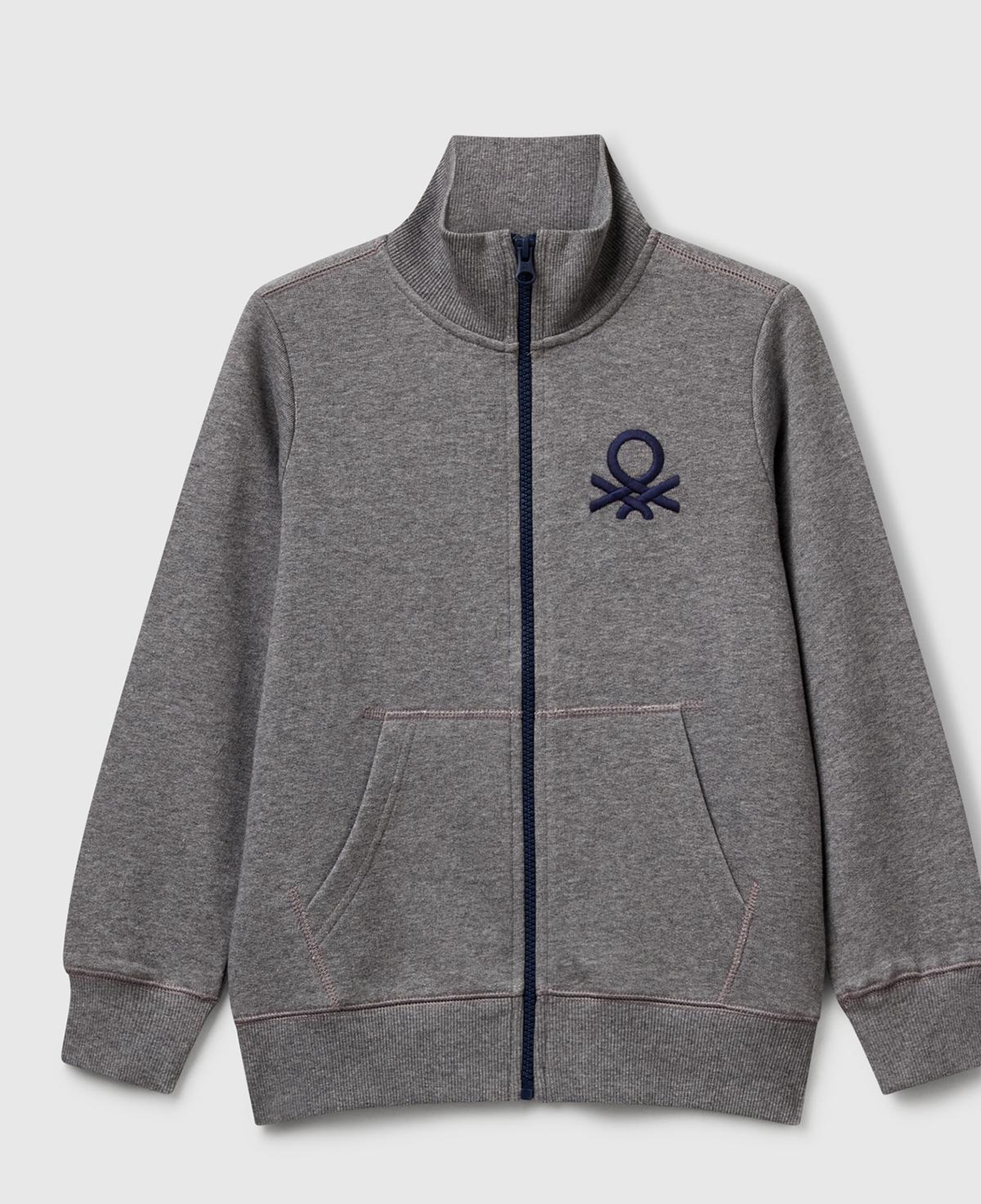 Erkek Çocuk Antrasit Melanj Logolu Sweatshirt