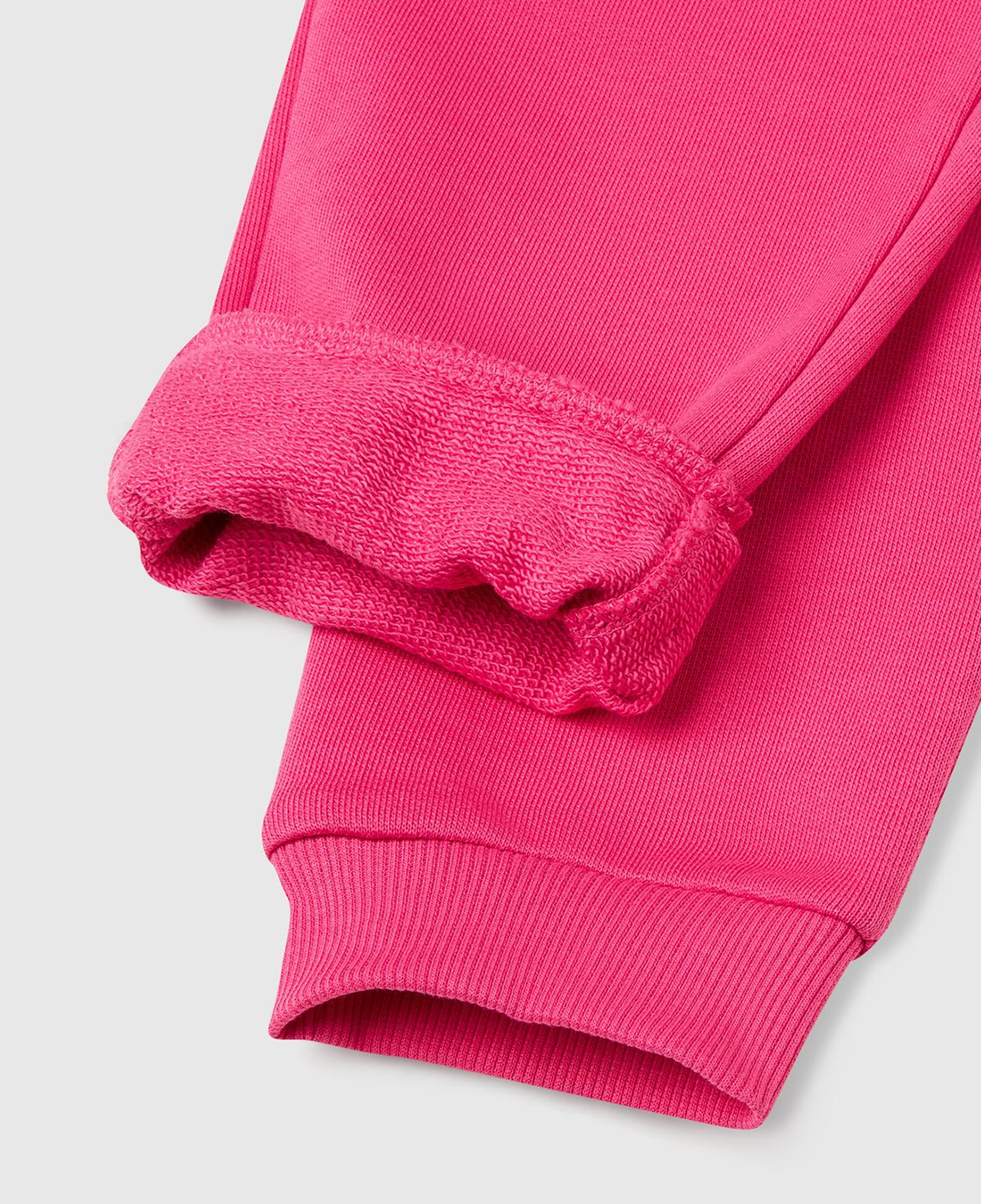 Kız Çocuk Pembe Benetton Logolu Eşofman Altı