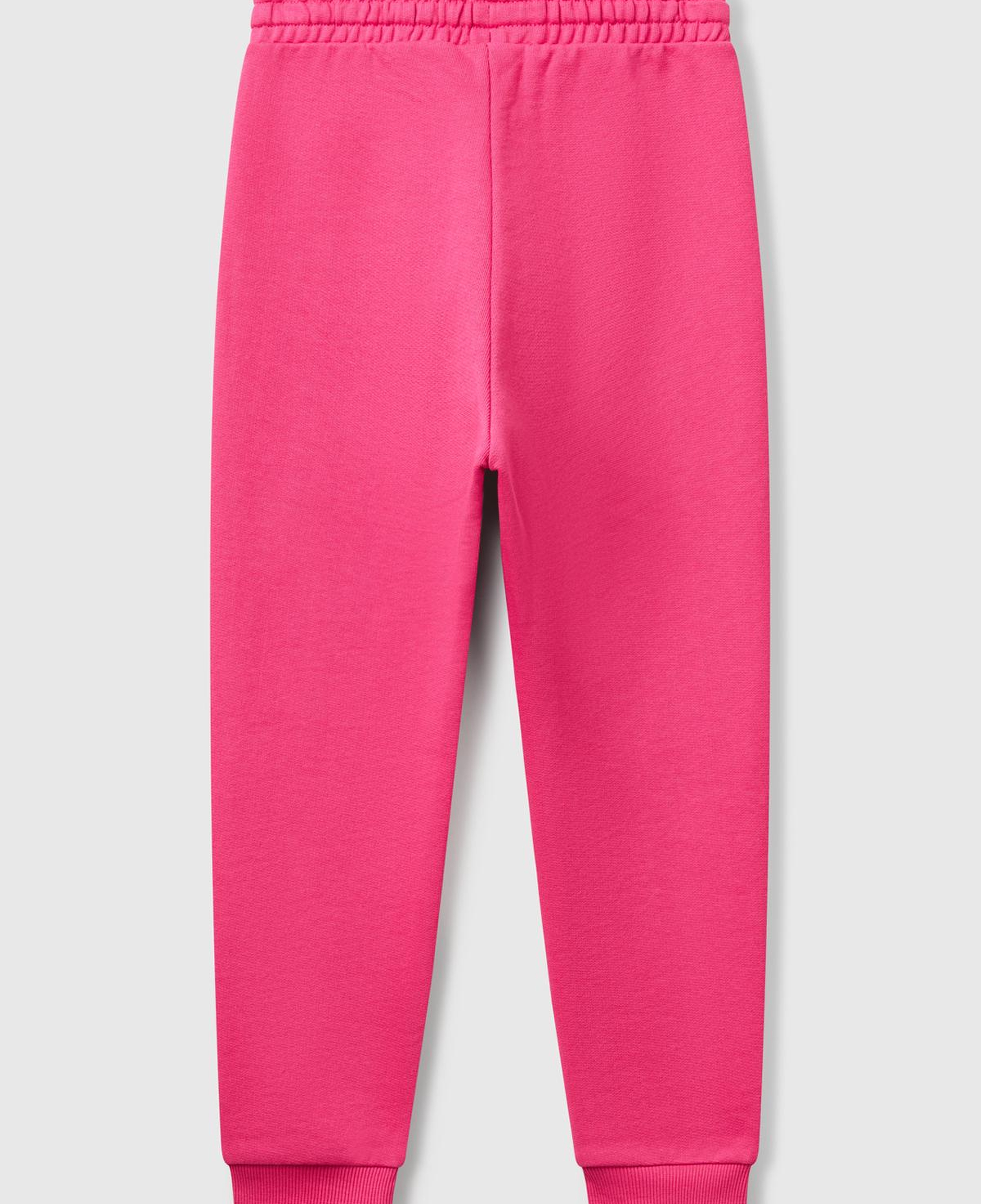 Kız Çocuk Pembe Benetton Logolu Eşofman Altı