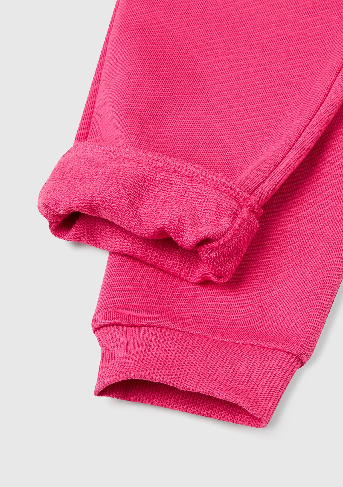Kız Çocuk Pembe Benetton Logolu Eşofman Altı