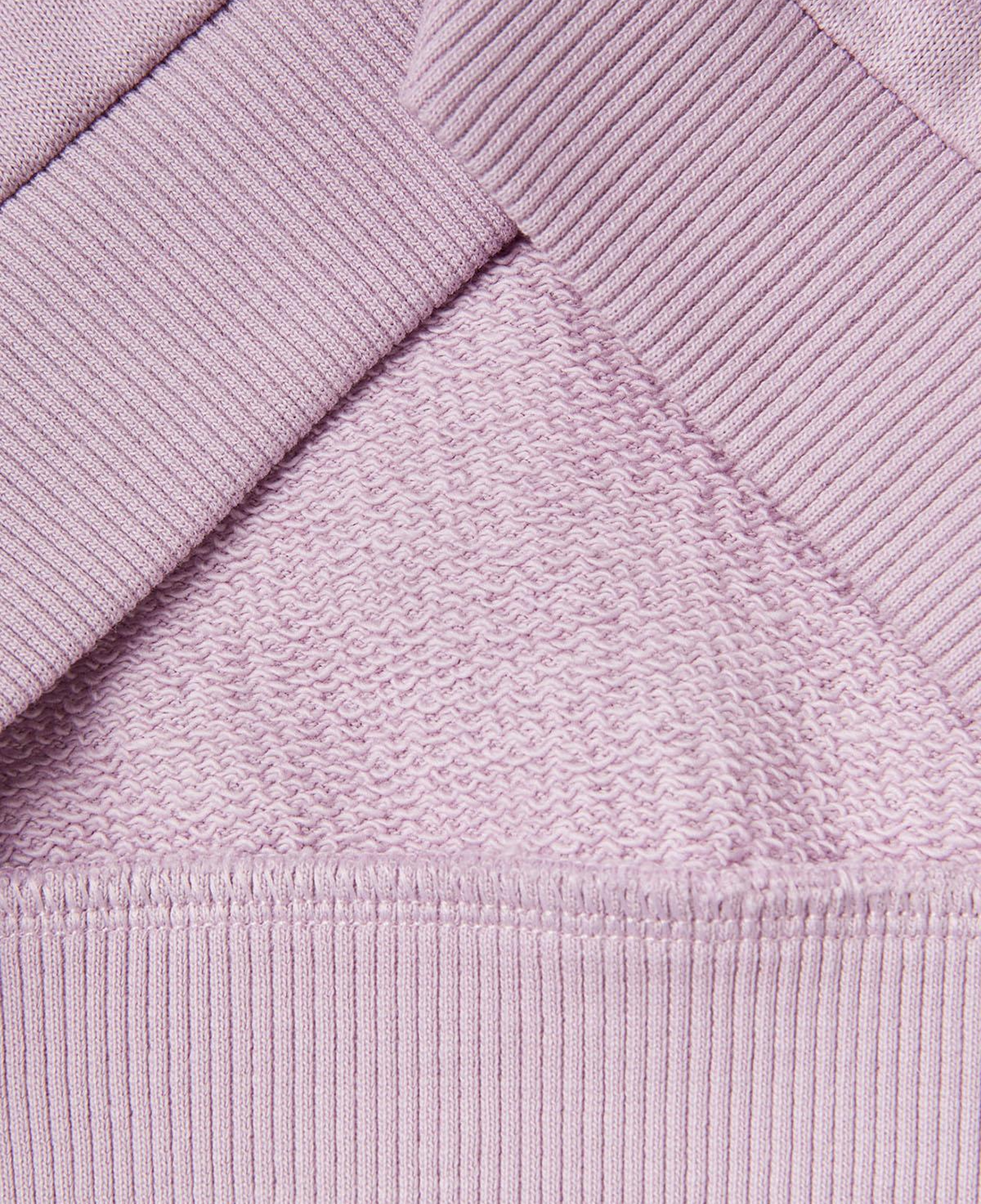 Kız Çocuk Lila Grafik Baskılı Ribanalı Regular Fit Sweatshirt