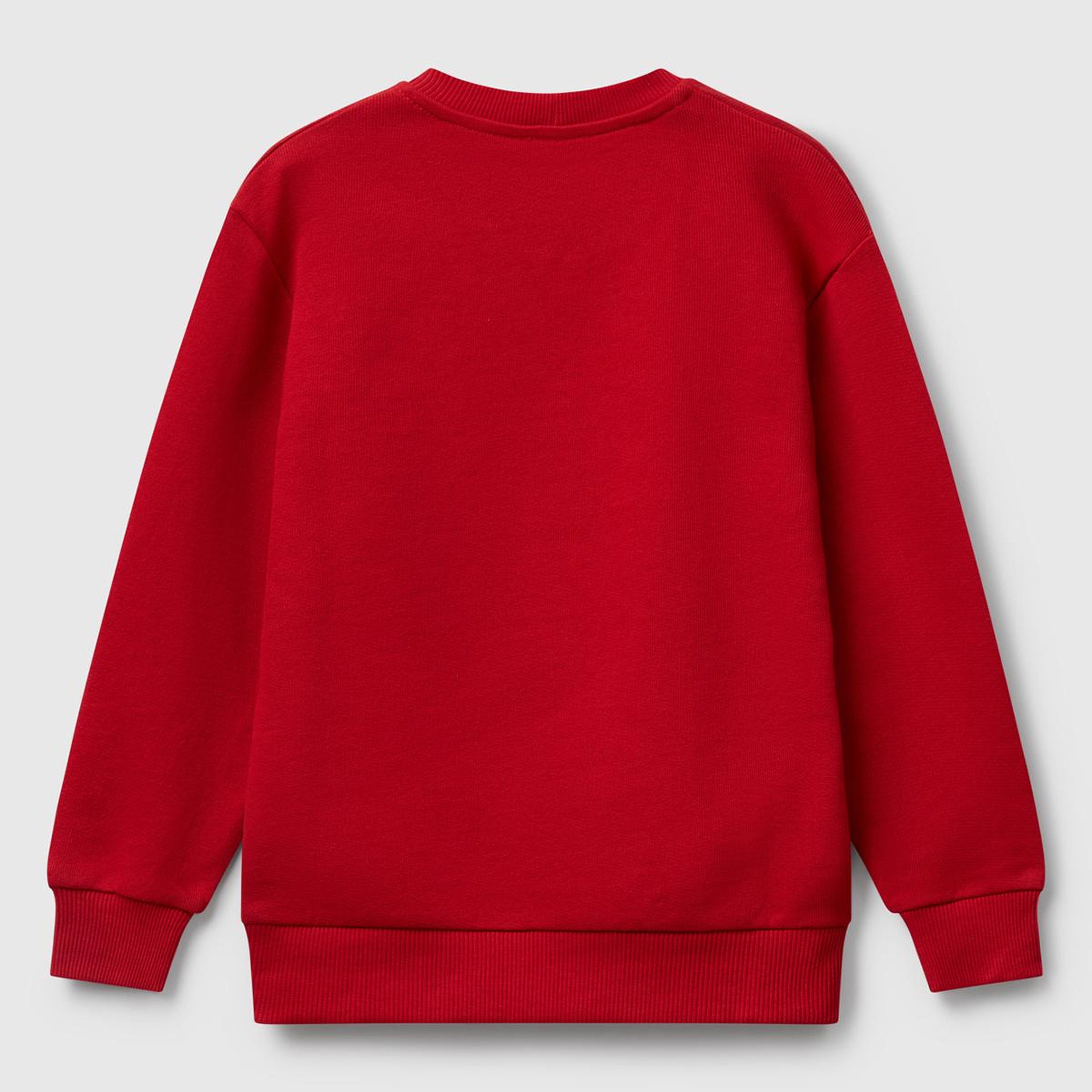Erkek Çocuk Kırmızı Çok Renkli Baskılı Relaxed Fit Sweatshirt