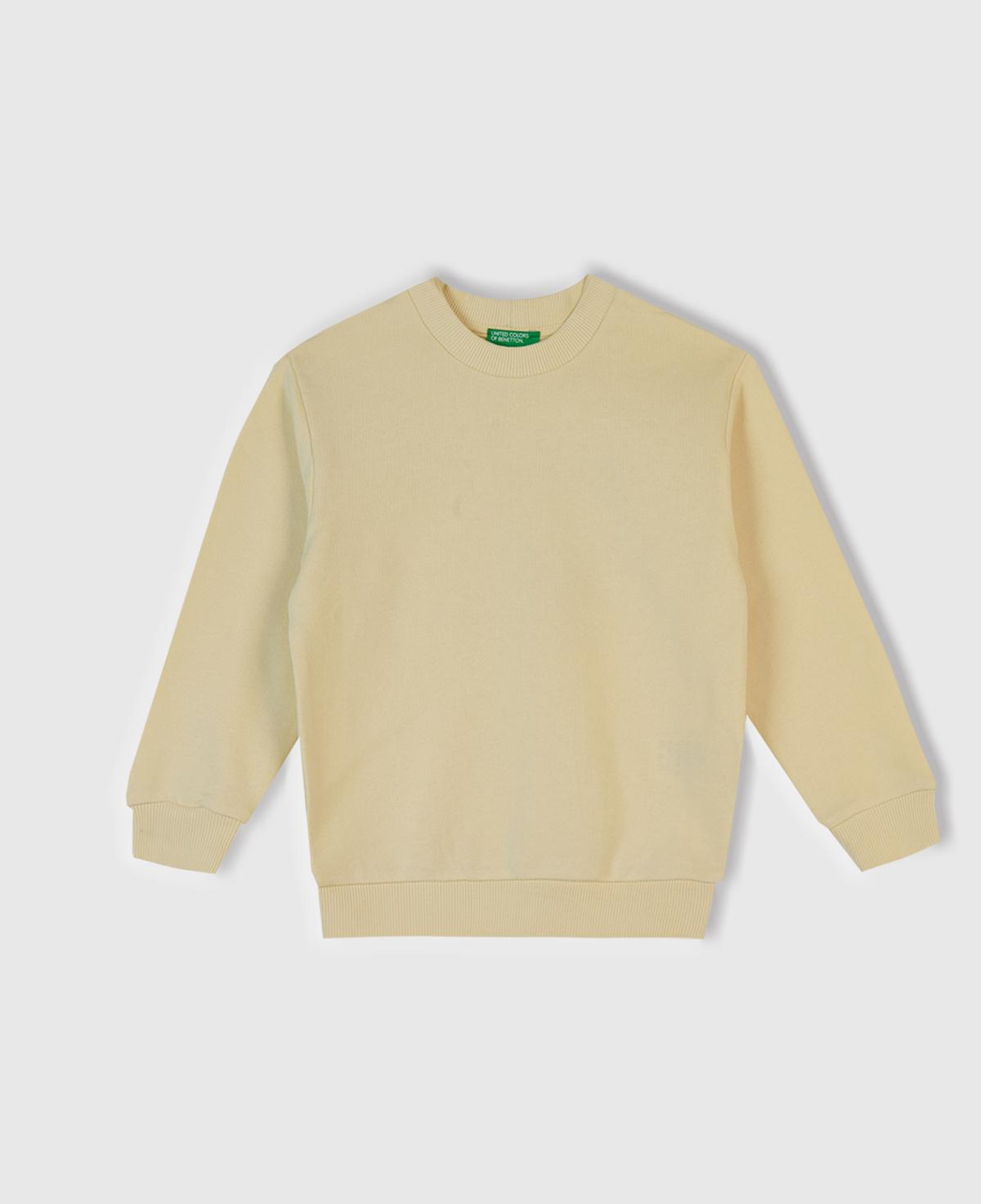 Erkek Çocuk Krem Çok Renkli Baskılı Relaxed Fit Sweatshirt