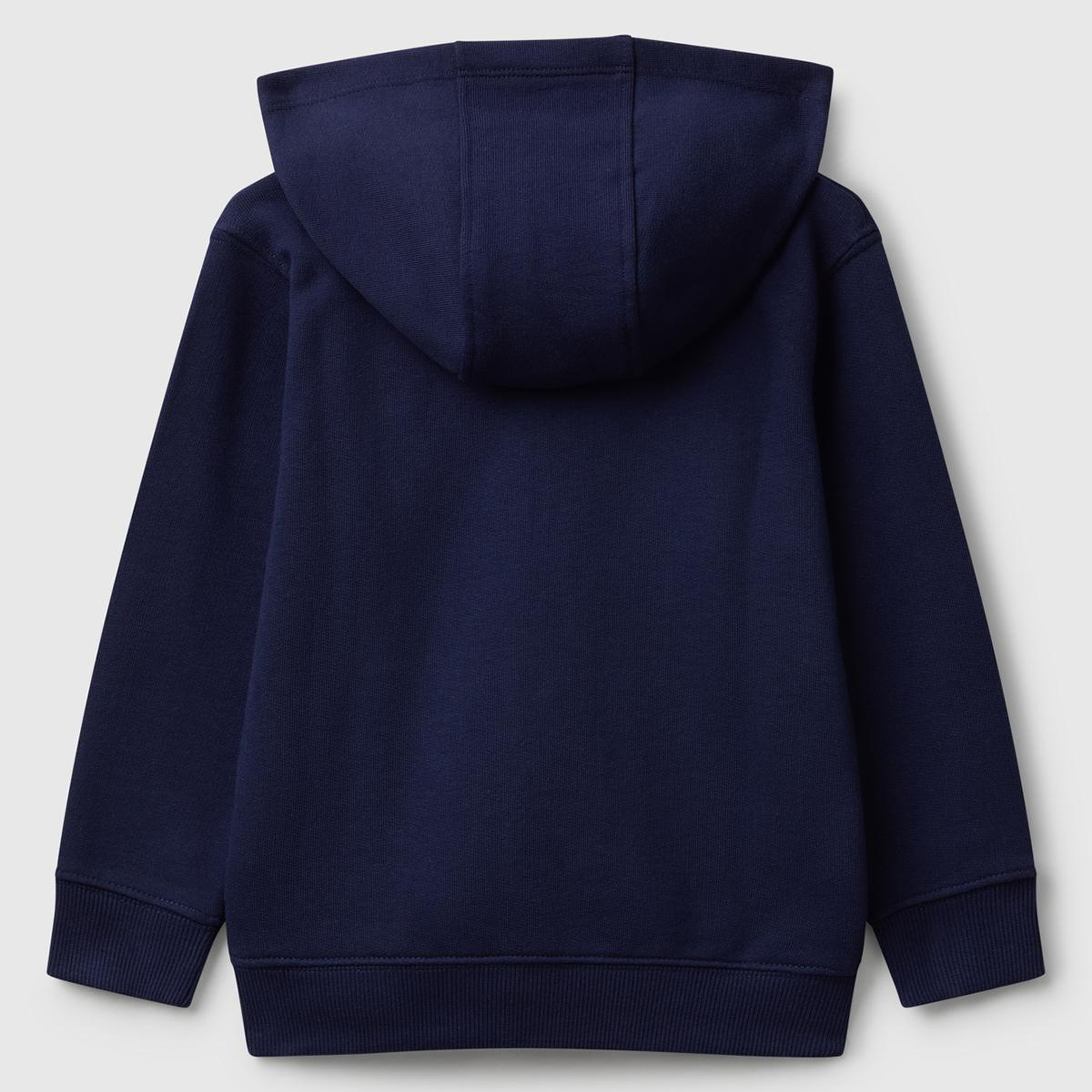 Erkek Çocuk Lacivert Önü Logo Baskılı Fermuarlı Kapüşonlu Sweatshirt