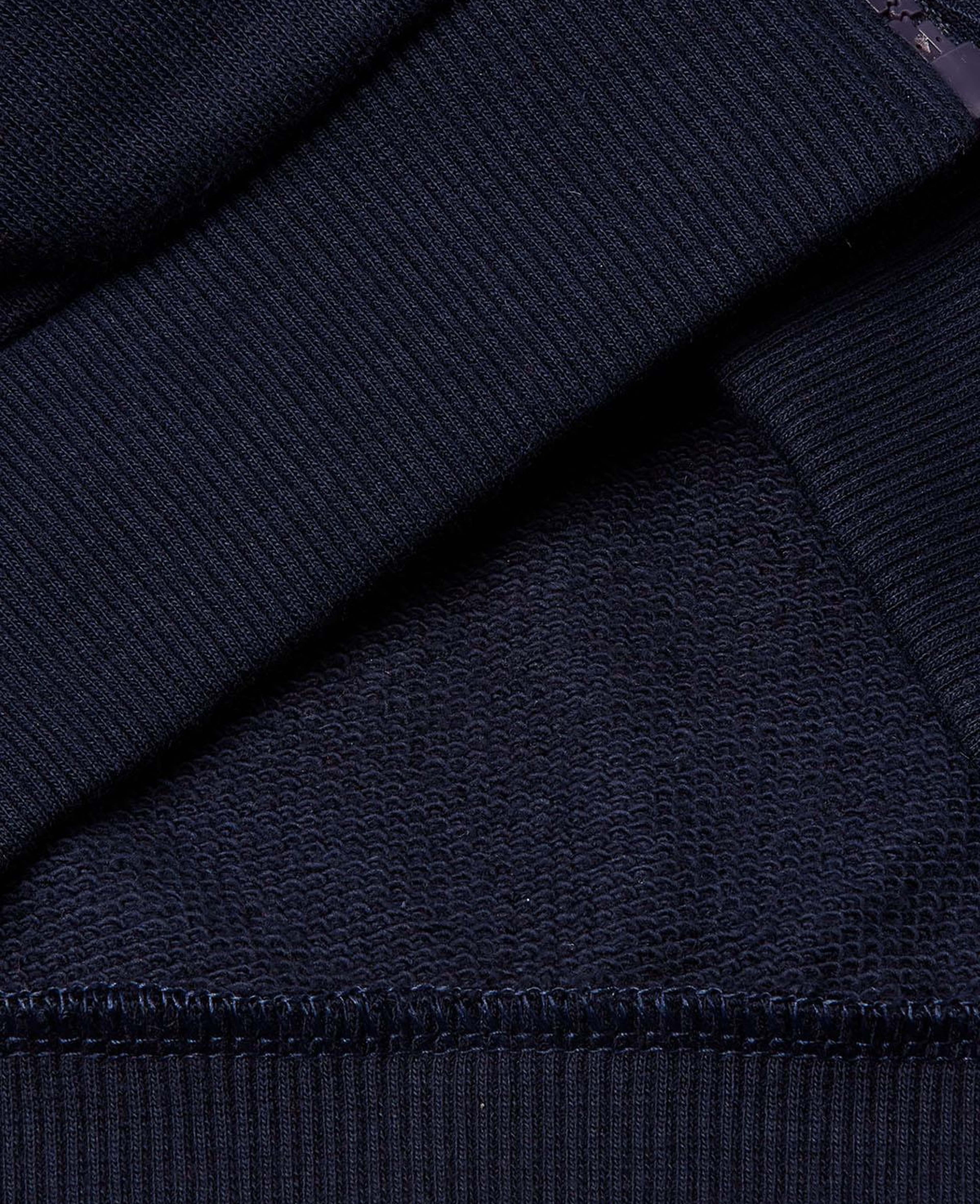 Erkek Çocuk Lacivert Baskılı Fermuarlı Kapüşonlu Relaxed Fit Sweatshirt