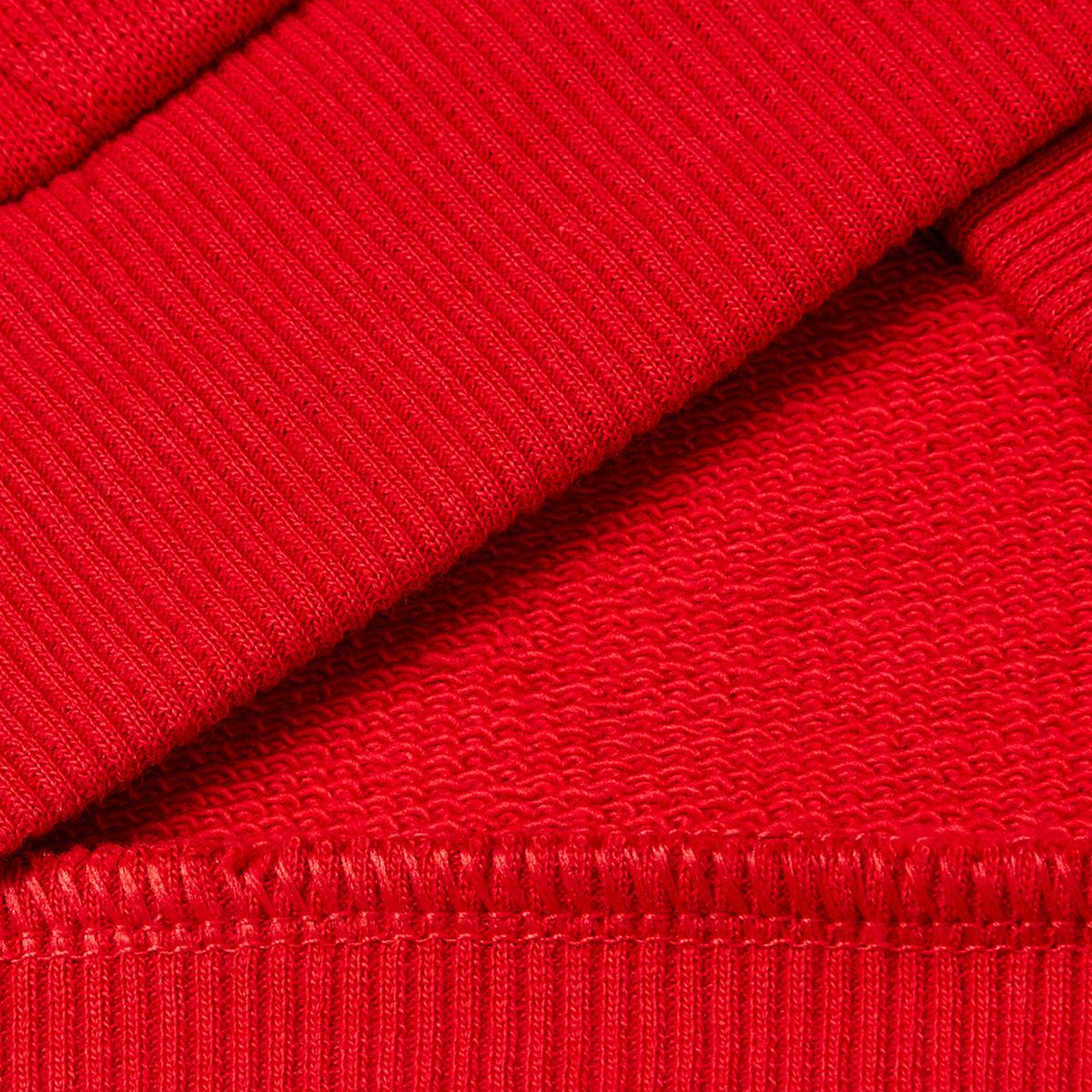 Erkek Çocuk Kırmızı Logo Detaylı Önü Fermuarlı Ribana Detaylı Sweatshirt