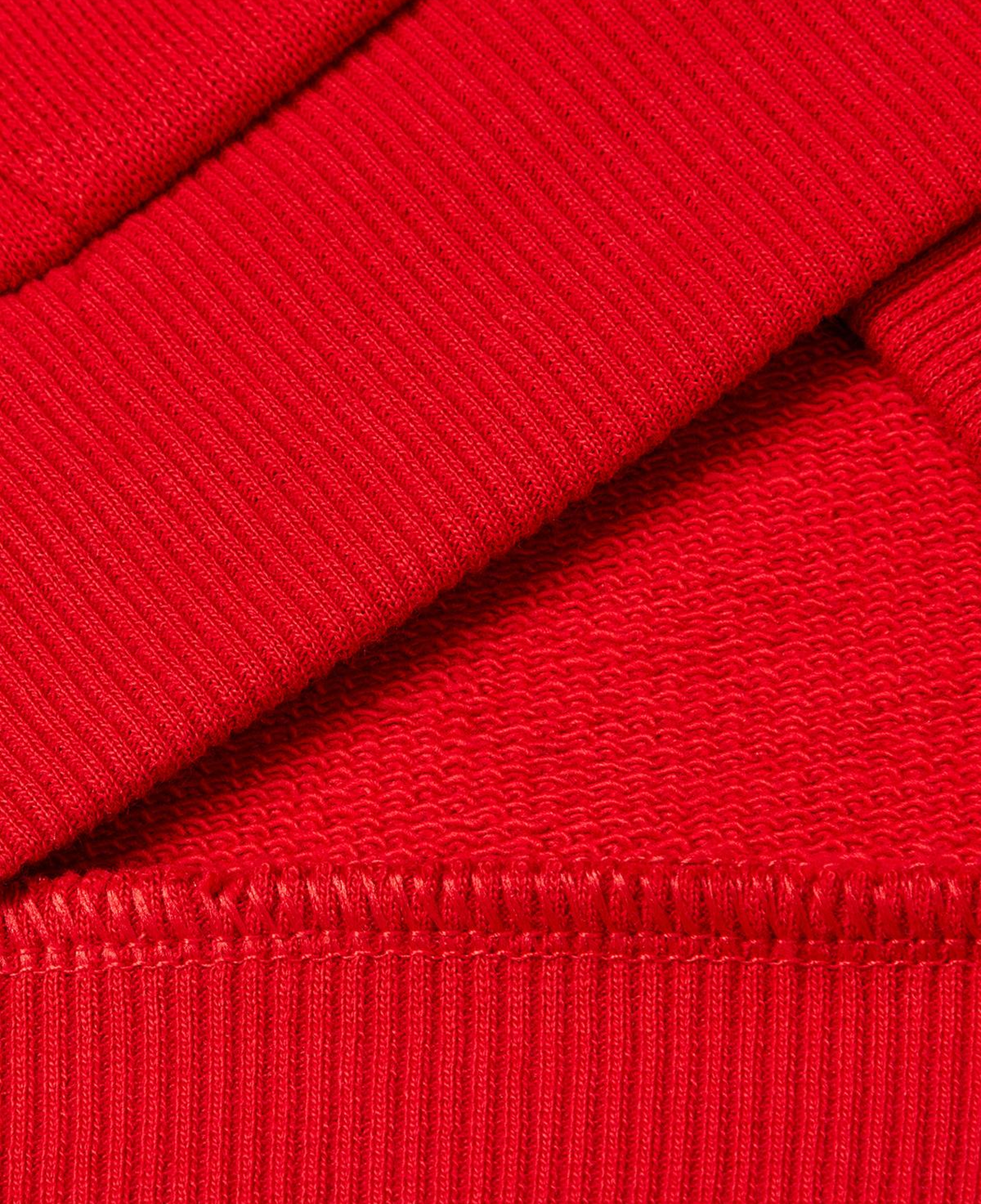 Erkek Çocuk Kırmızı Logo Detaylı Önü Fermuarlı Ribana Detaylı Sweatshirt