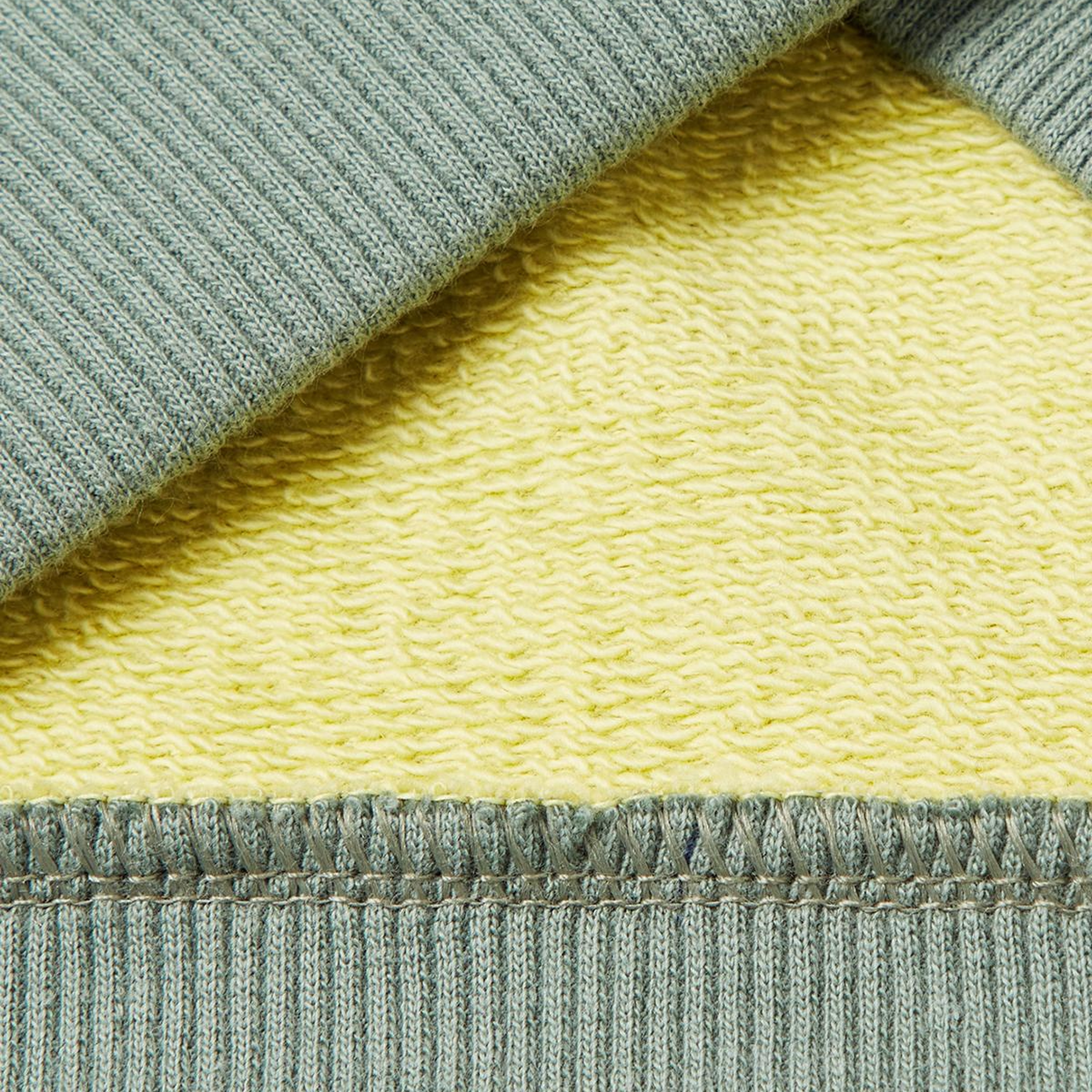 Erkek Çocuk Sarı-Gri Logo Detaylı Önü Fermuarlı Ribana Detaylı Sweatshirt