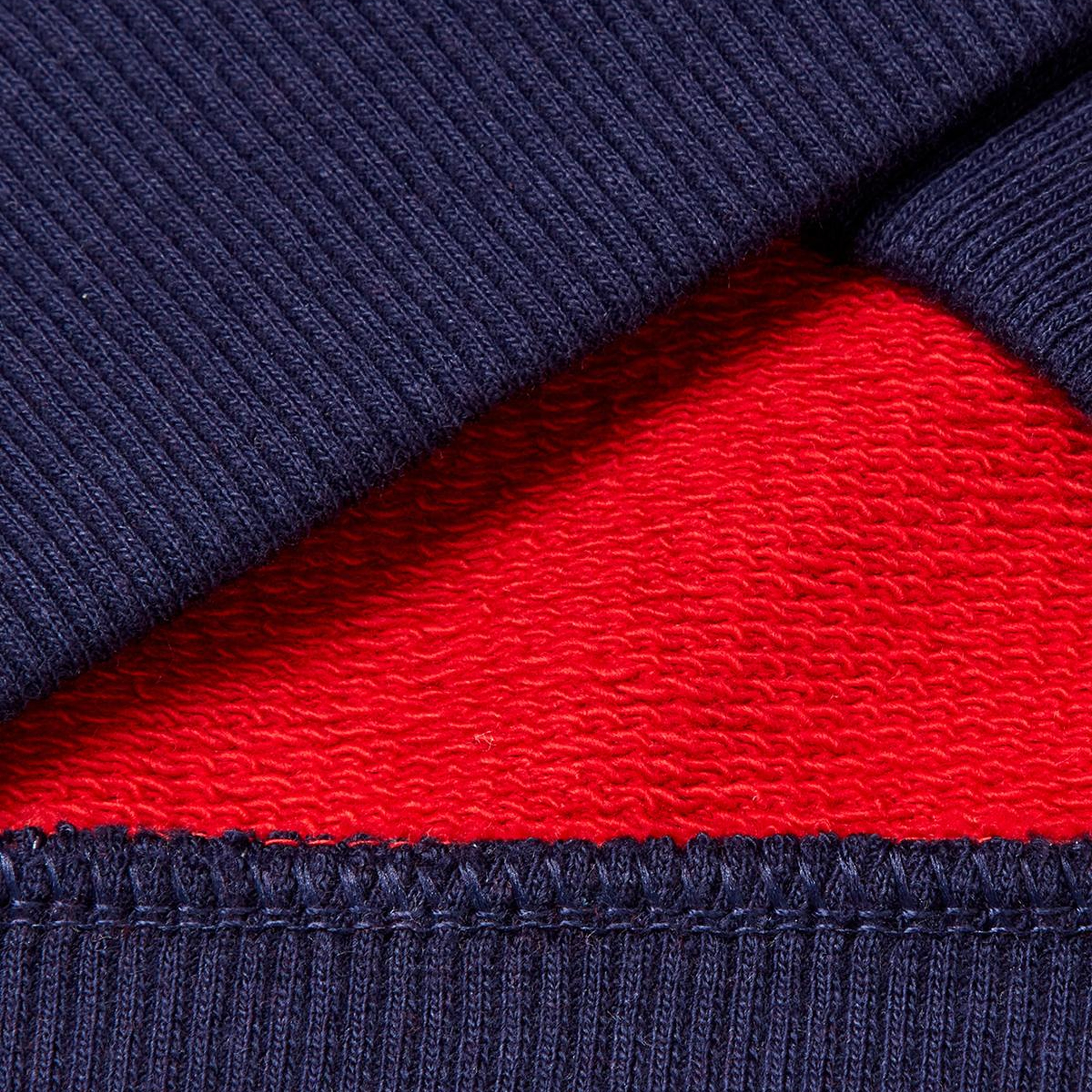 Erkek Çocuk Kırmızı-Gri Logo Detaylı Önü Fermuarlı Ribana Detaylı Sweatshirt