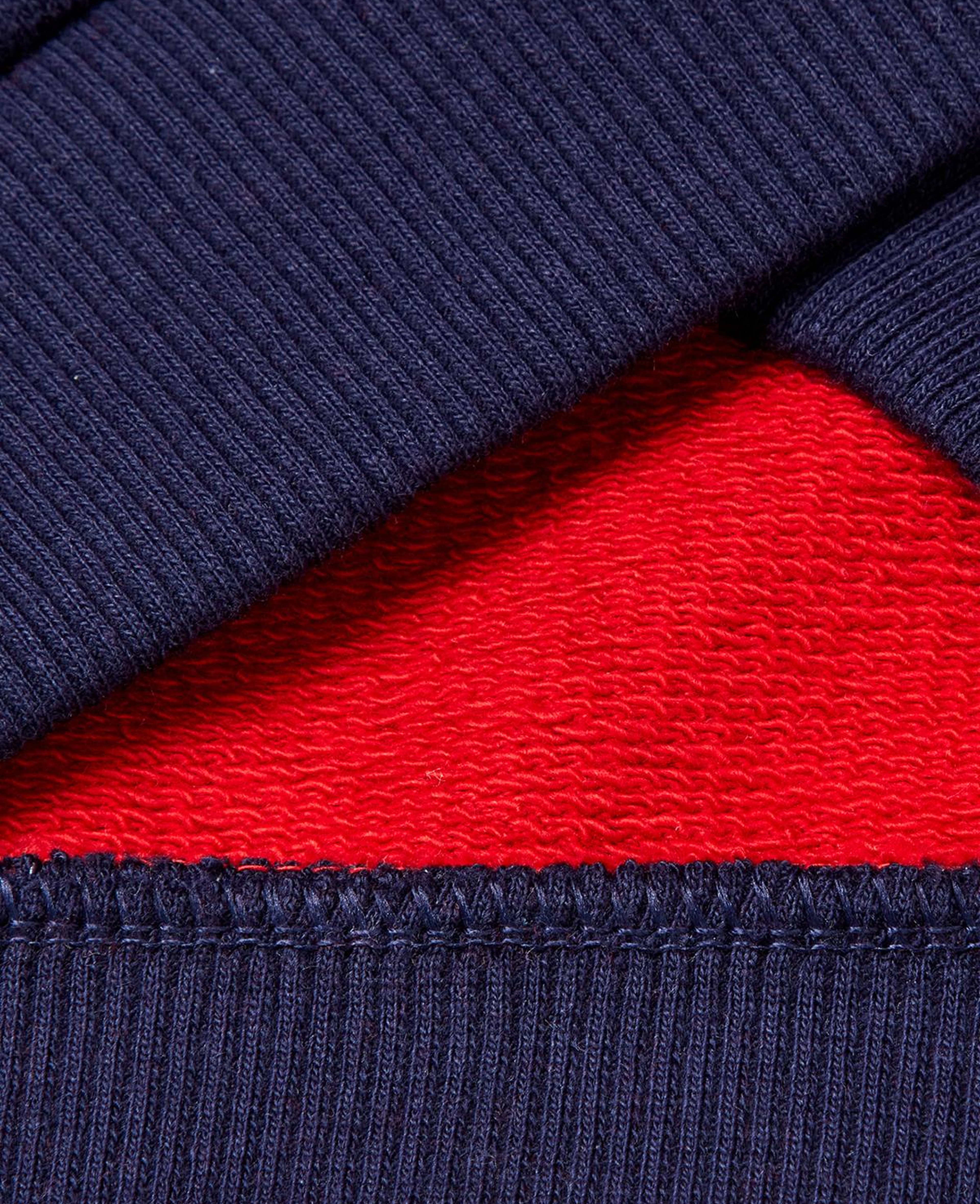 Erkek Çocuk Kırmızı-Gri Logo Detaylı Önü Fermuarlı Ribana Detaylı Sweatshirt