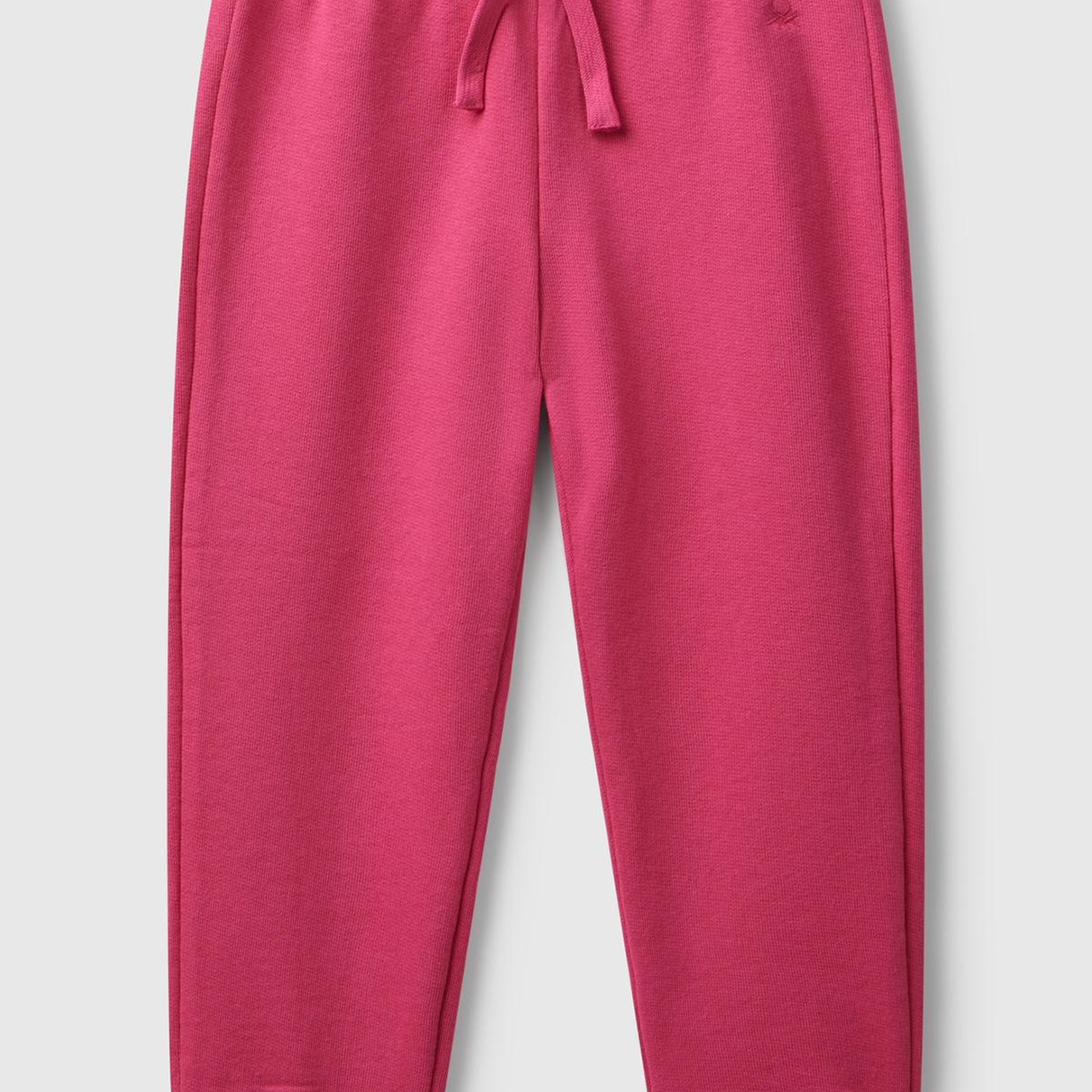 Kız Çocuk Pembe Logo İşlemeli Eşofman Altı