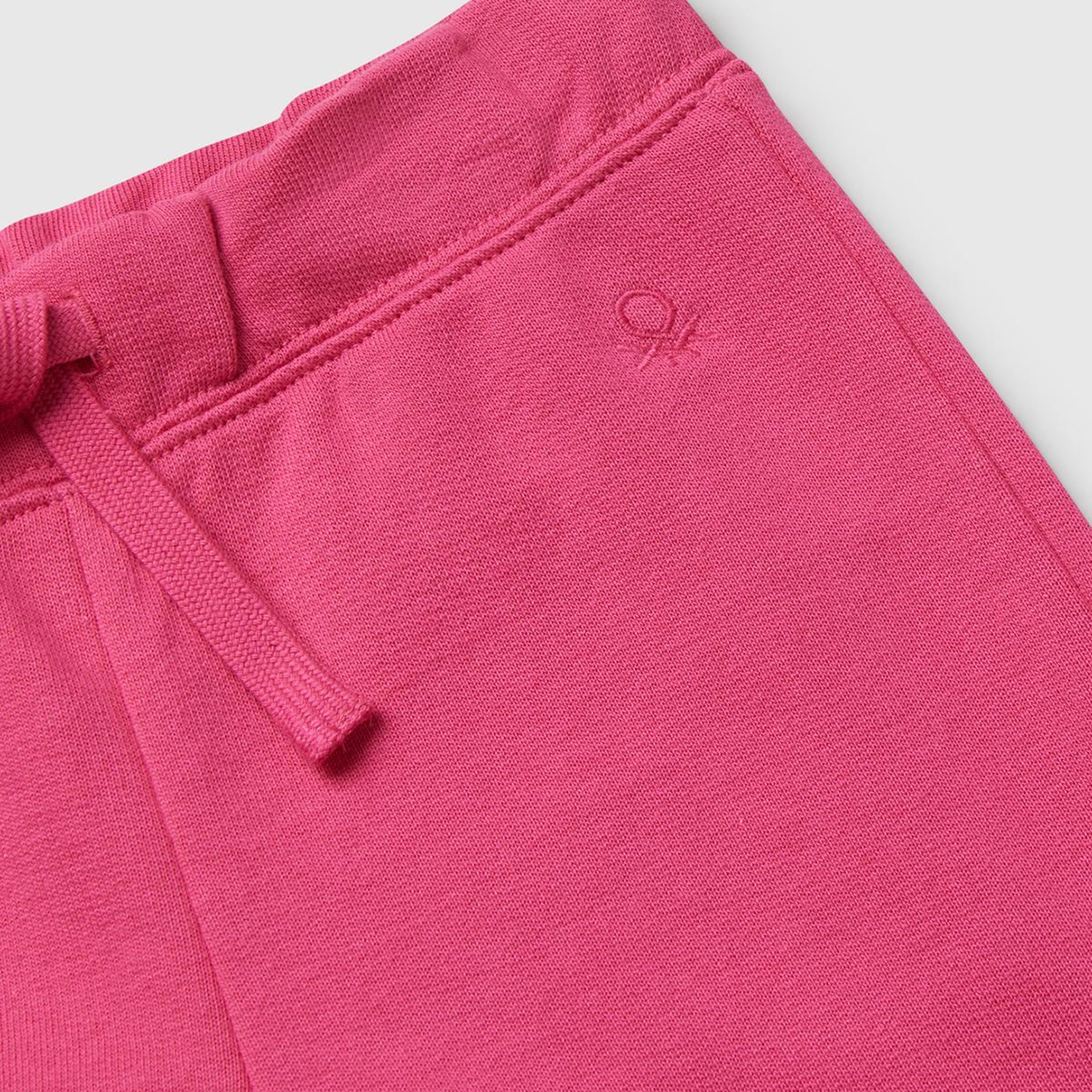Kız Çocuk Pembe Logo İşlemeli Eşofman Altı