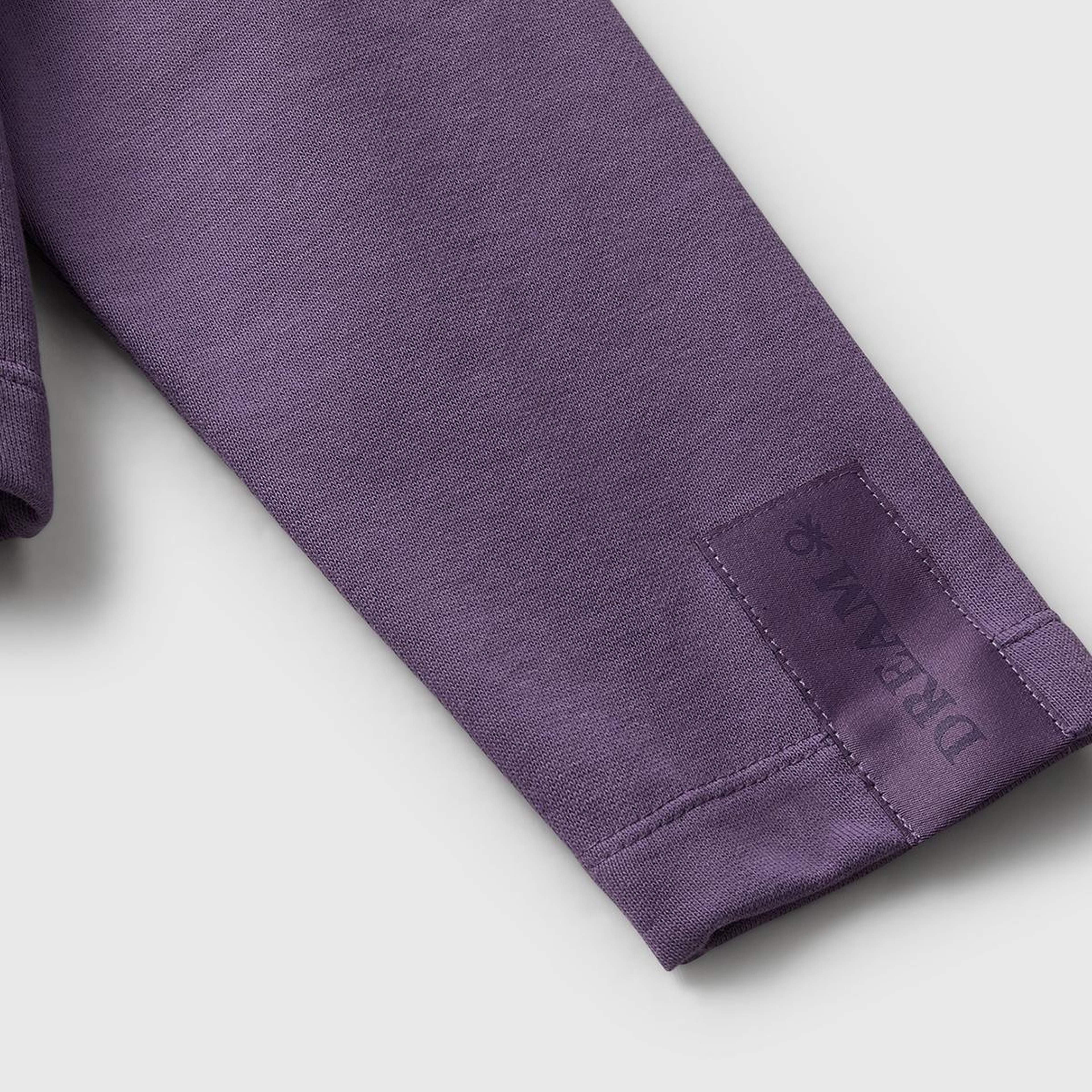 Kız Çocuk Mor Kolu Etiket Detaylı Cepli Fermuarlı Kapüşonlu Sweatshirt