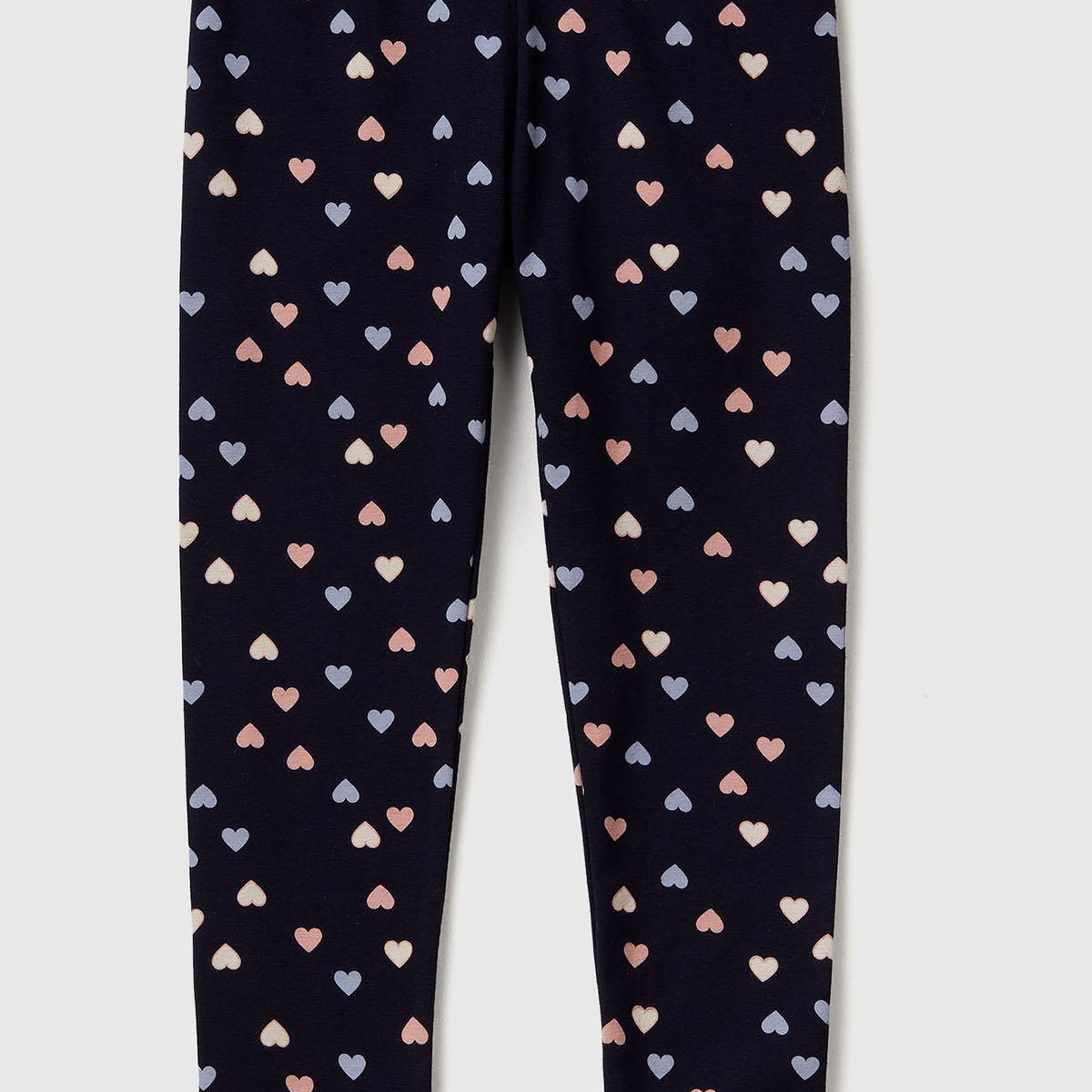 Kız Çocuk Toz Pembe Tamamı Baskılı Slim Fit Tayt