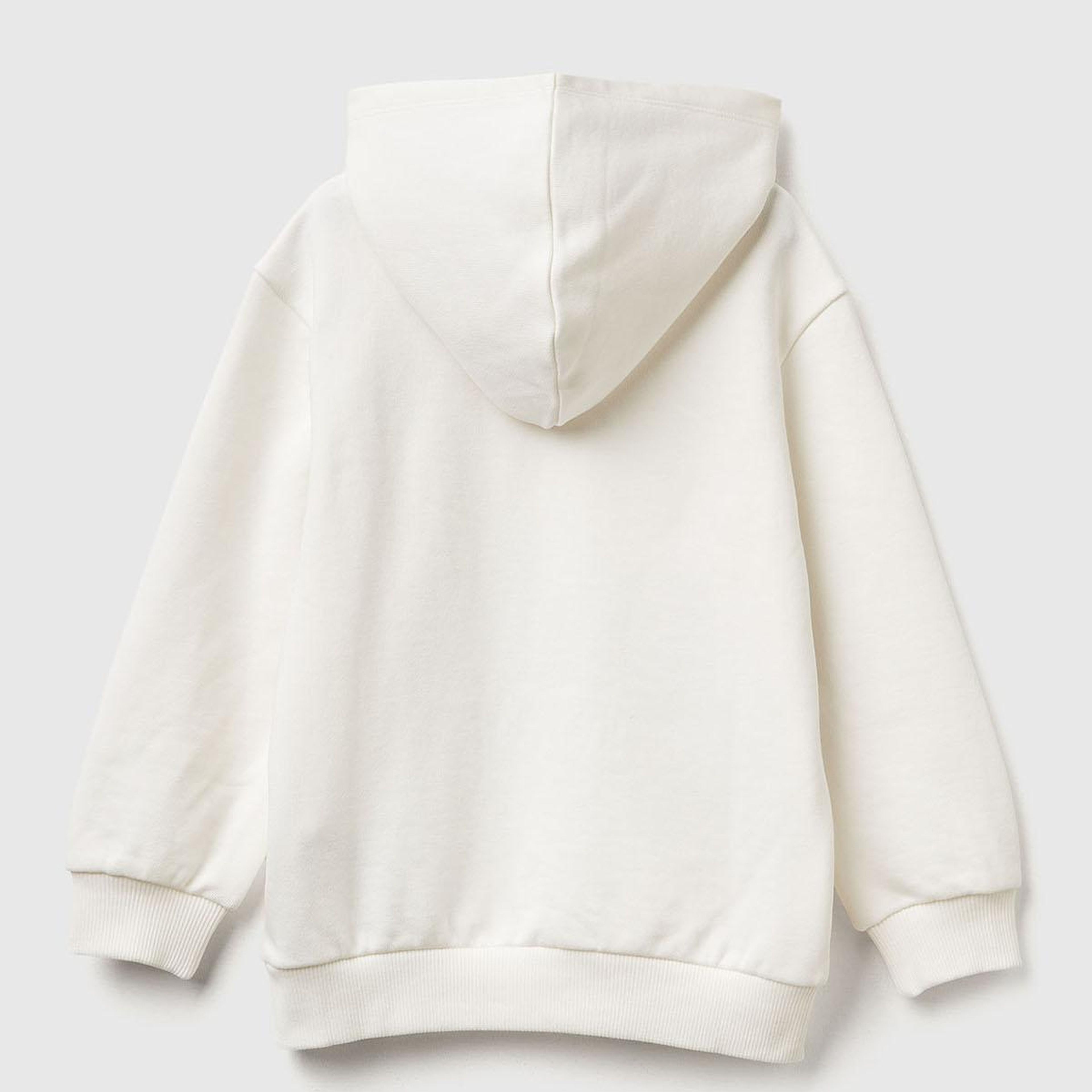Erkek Çocuk Ekru Batwheels Baskılı Logo Etiketli Nervürlü Kapüşonlu  Sweatshirt