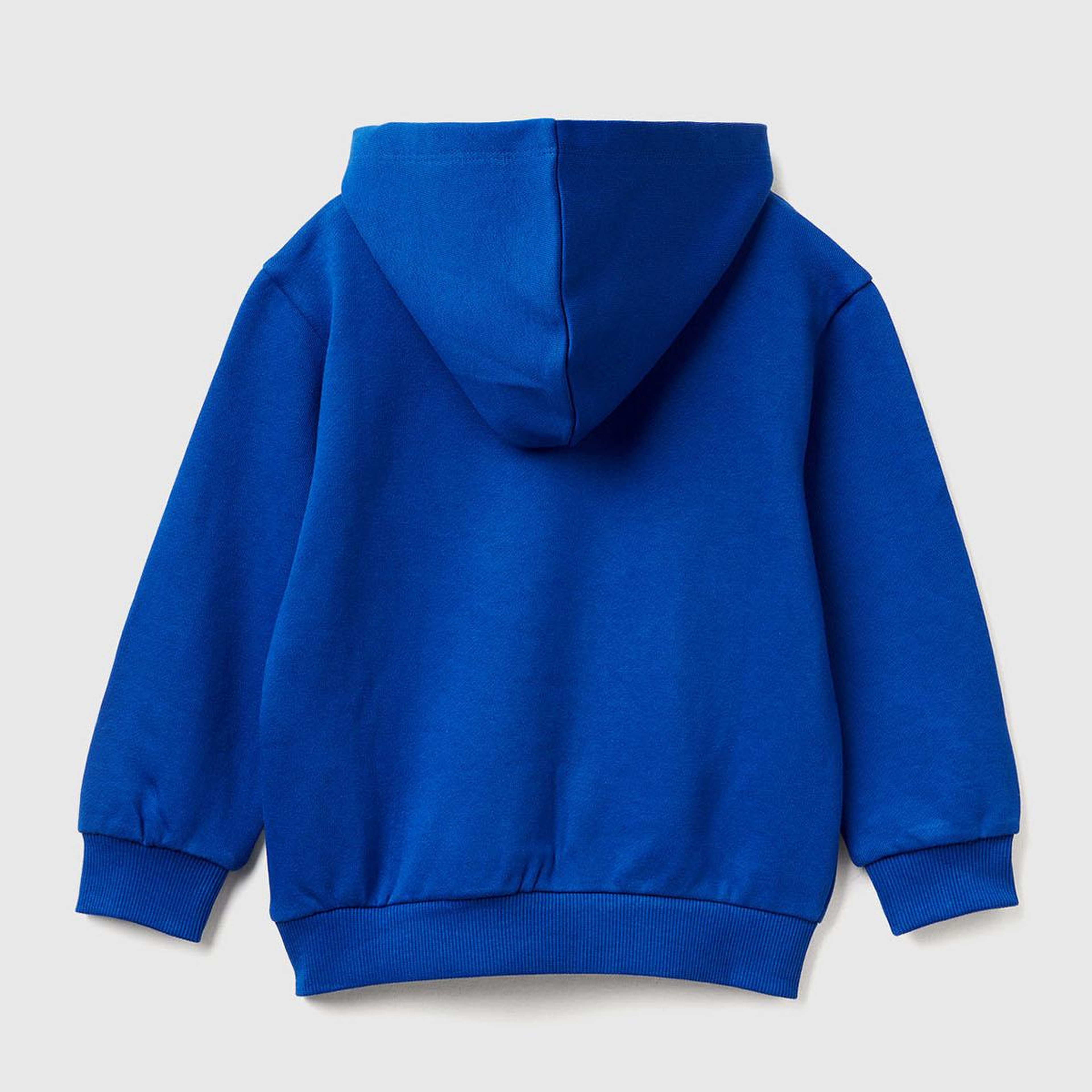 Erkek Çocuk Saks Mavisi Batwheels Baskılı Logo Etiketli Nervürlü Kapüşonlu  Sweatshirt