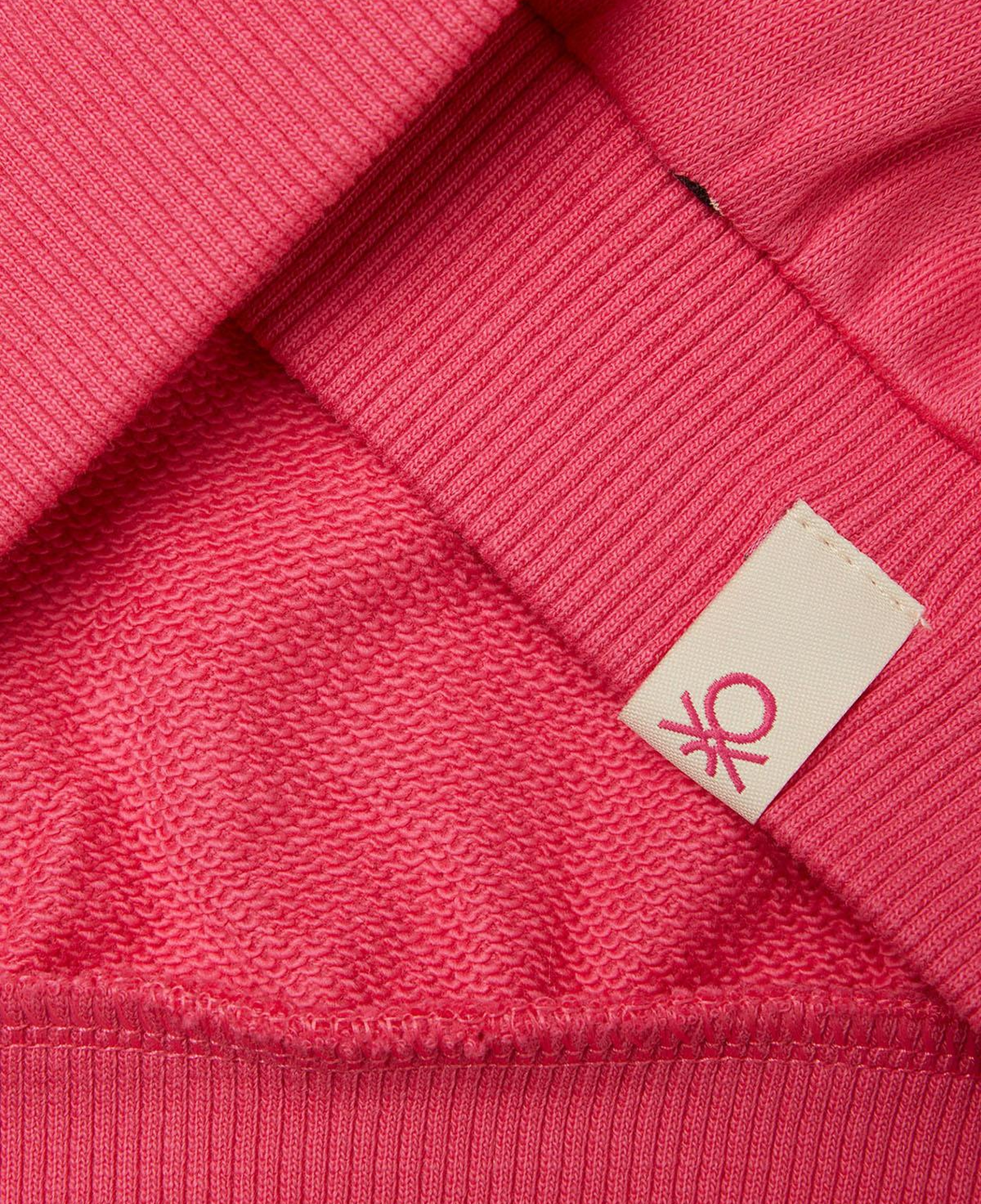 Kız Çocuk Pembe Mix Tamamı Baskılı Logo Etiketli Comfort Fit  Sweatshirt