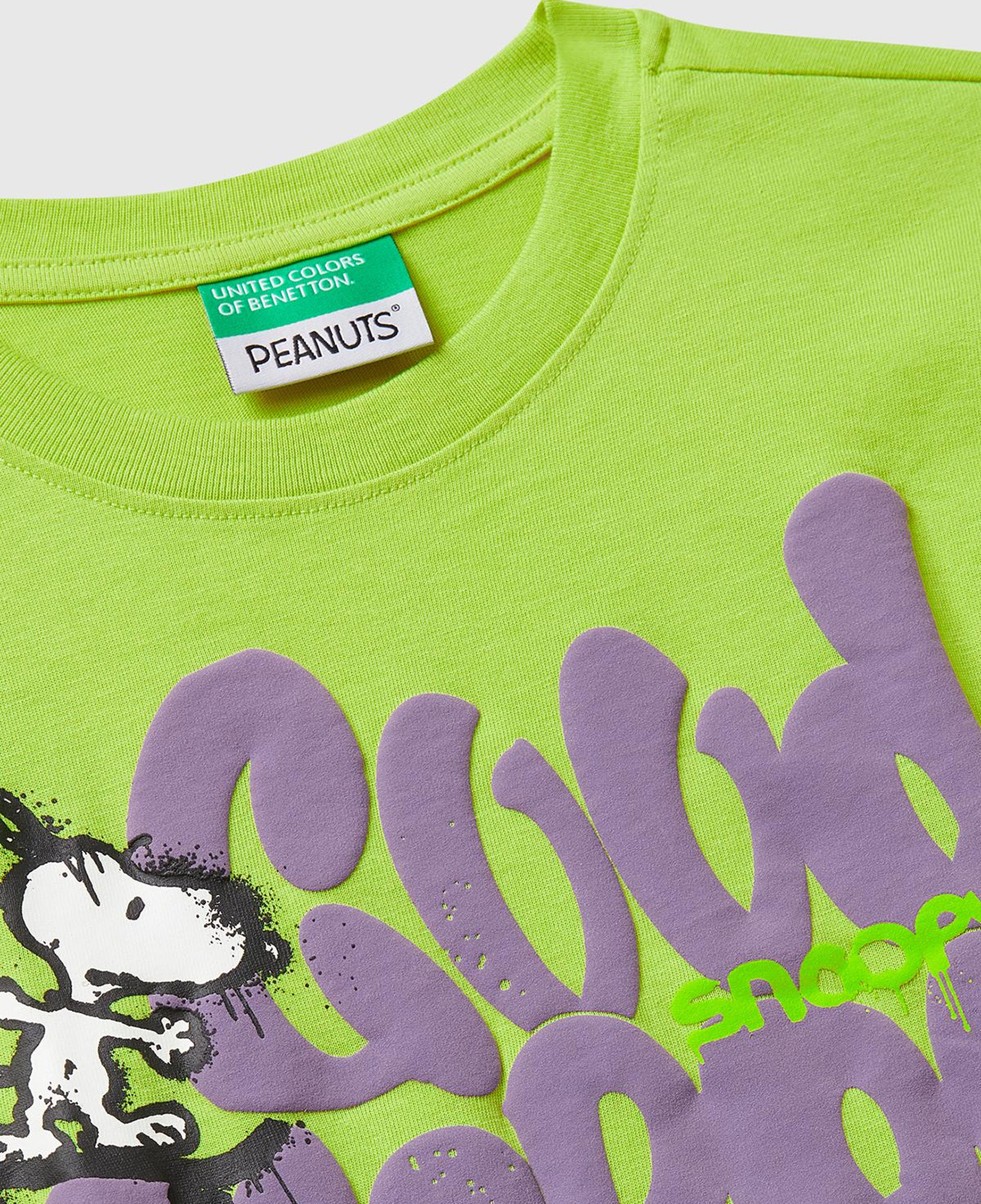 Erkek Çocuk Hardal Önü Renkli Peanuts Baskılı T-shirt
