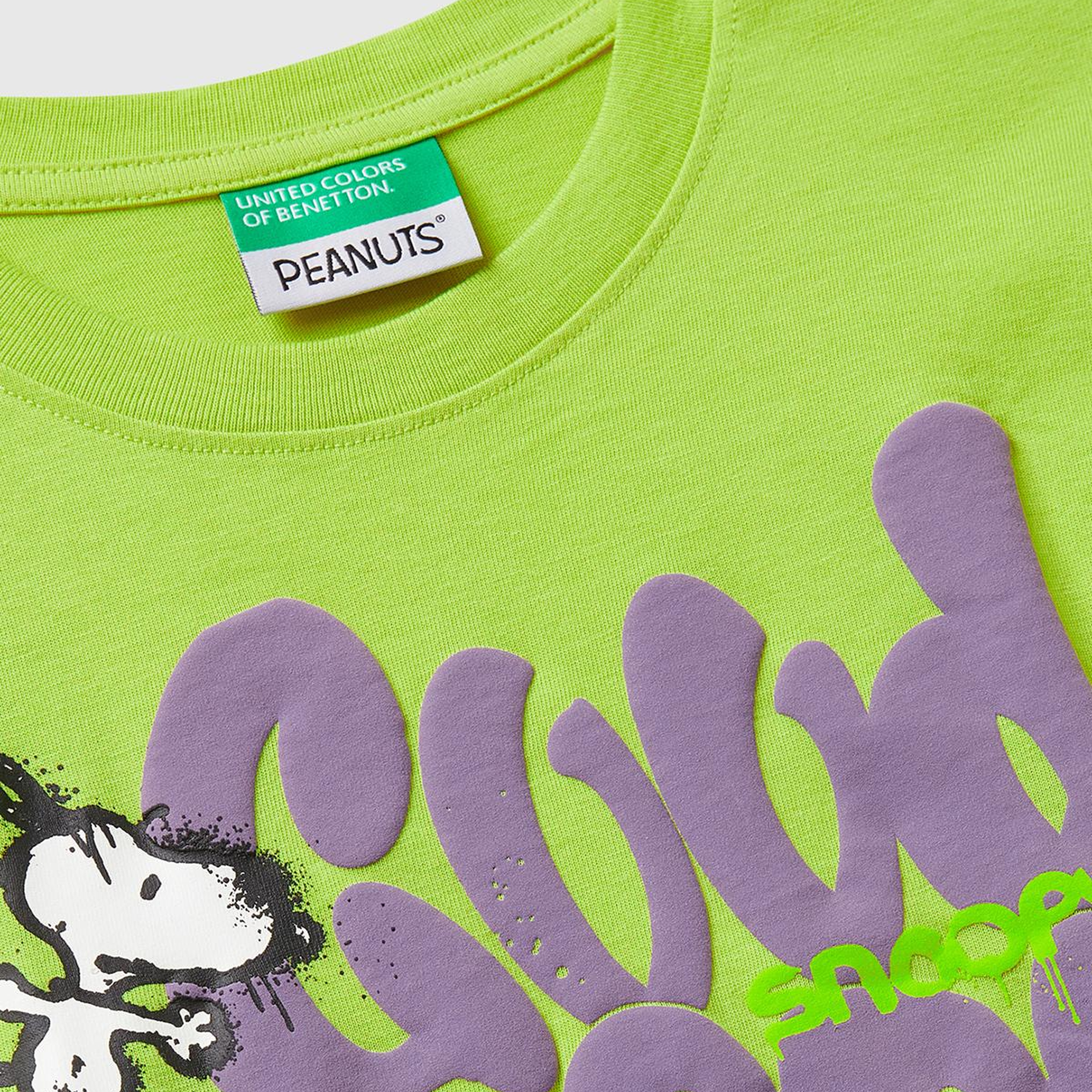 Erkek Çocuk Hardal Önü Renkli Peanuts Baskılı T-shirt