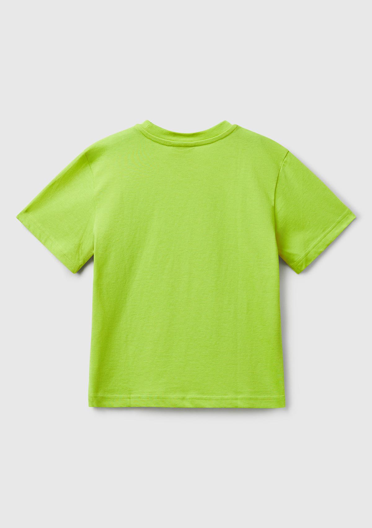 Erkek Çocuk Hardal Önü Renkli Peanuts Baskılı T-shirt