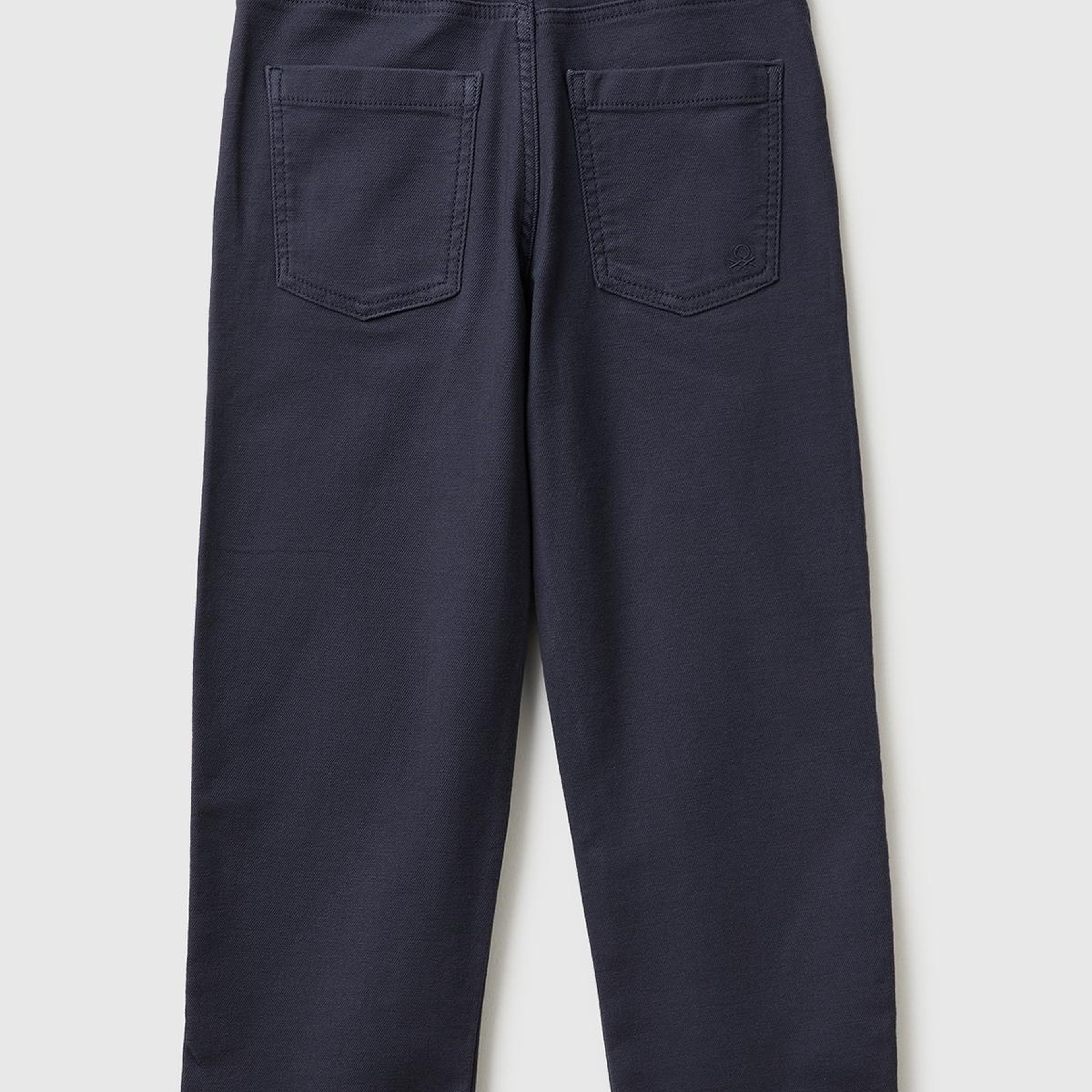 Erkek Çocuk Koyu Gri Arka Cebi Logo İşlemeli Dört Cepli Jogger Pantolon