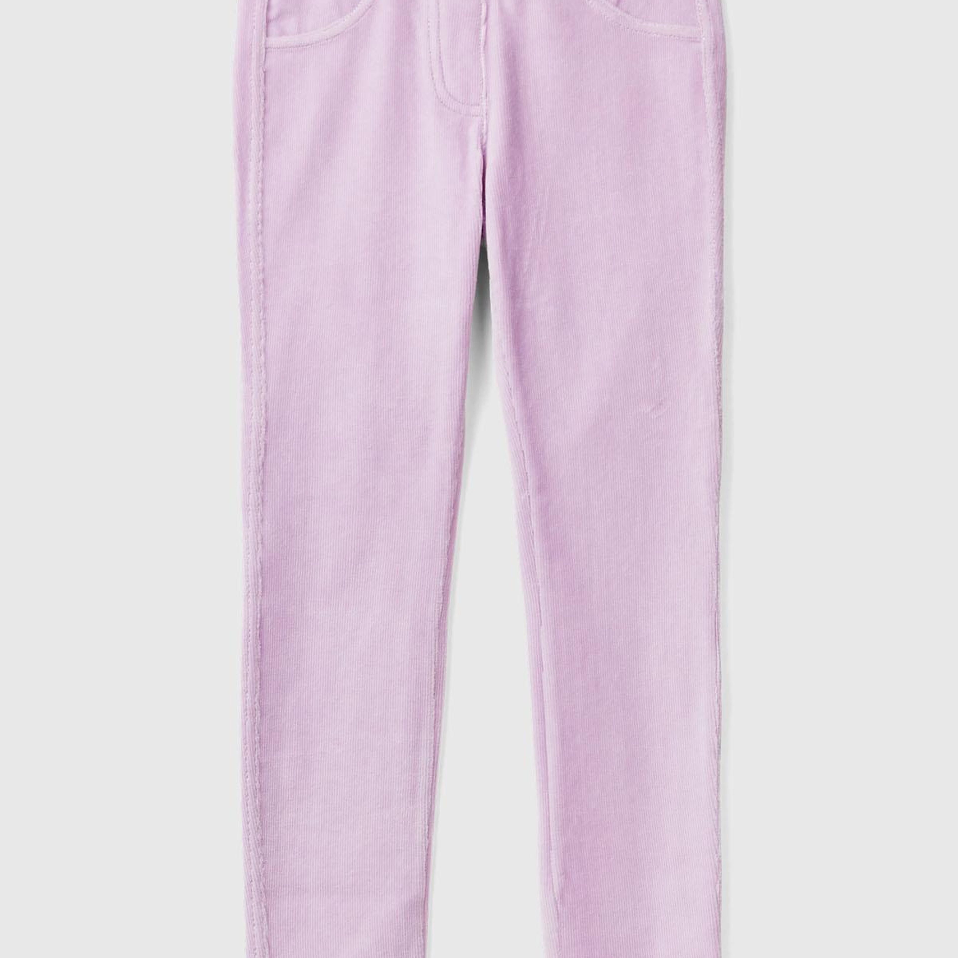 Kız Çocuk Lila Kadife Jegging