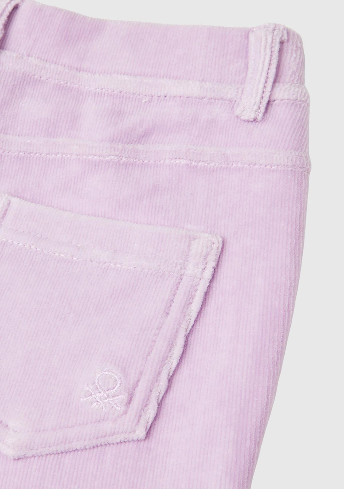 Kız Çocuk Lila Kadife Jegging