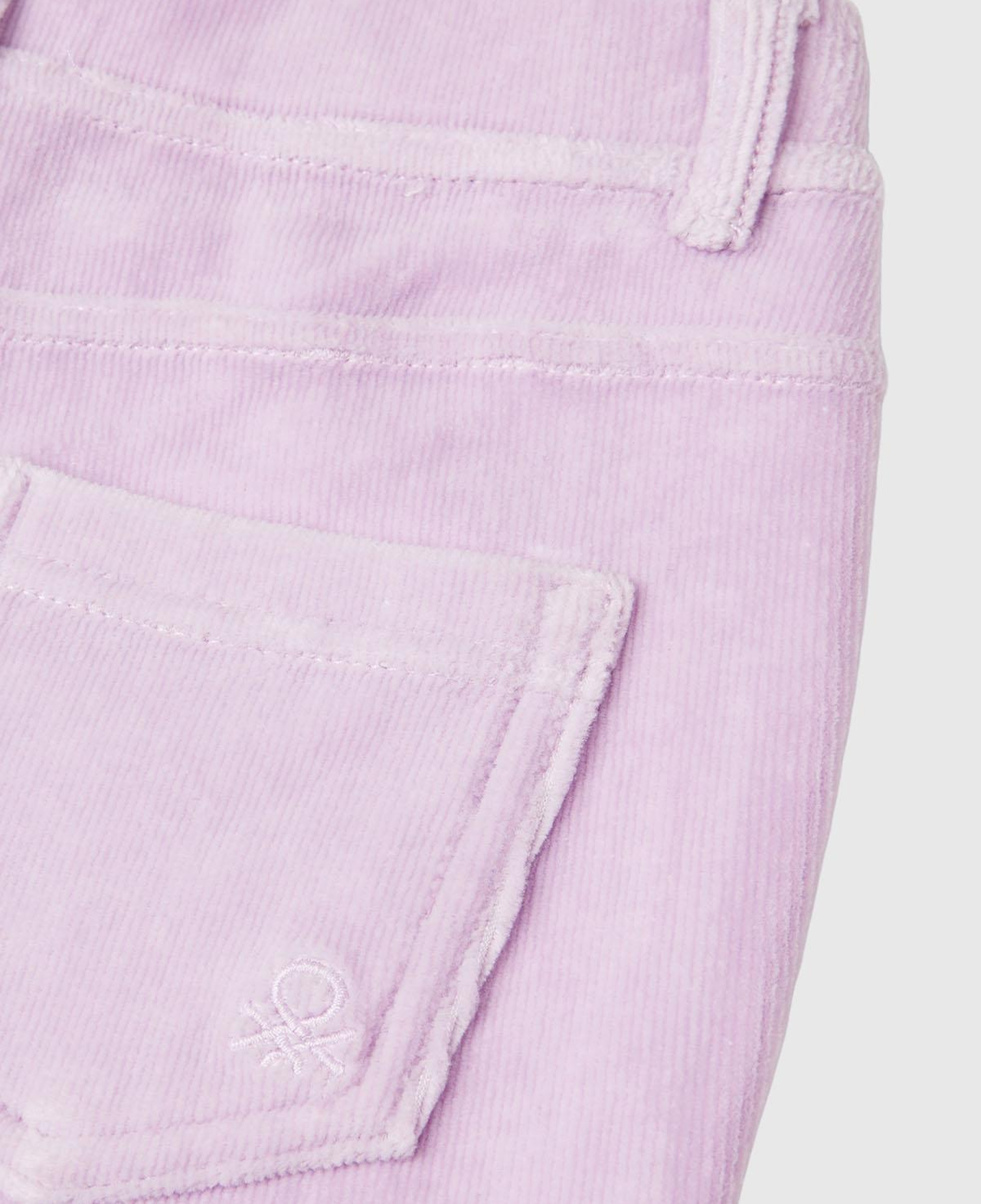 Kız Çocuk Lila Kadife Jegging
