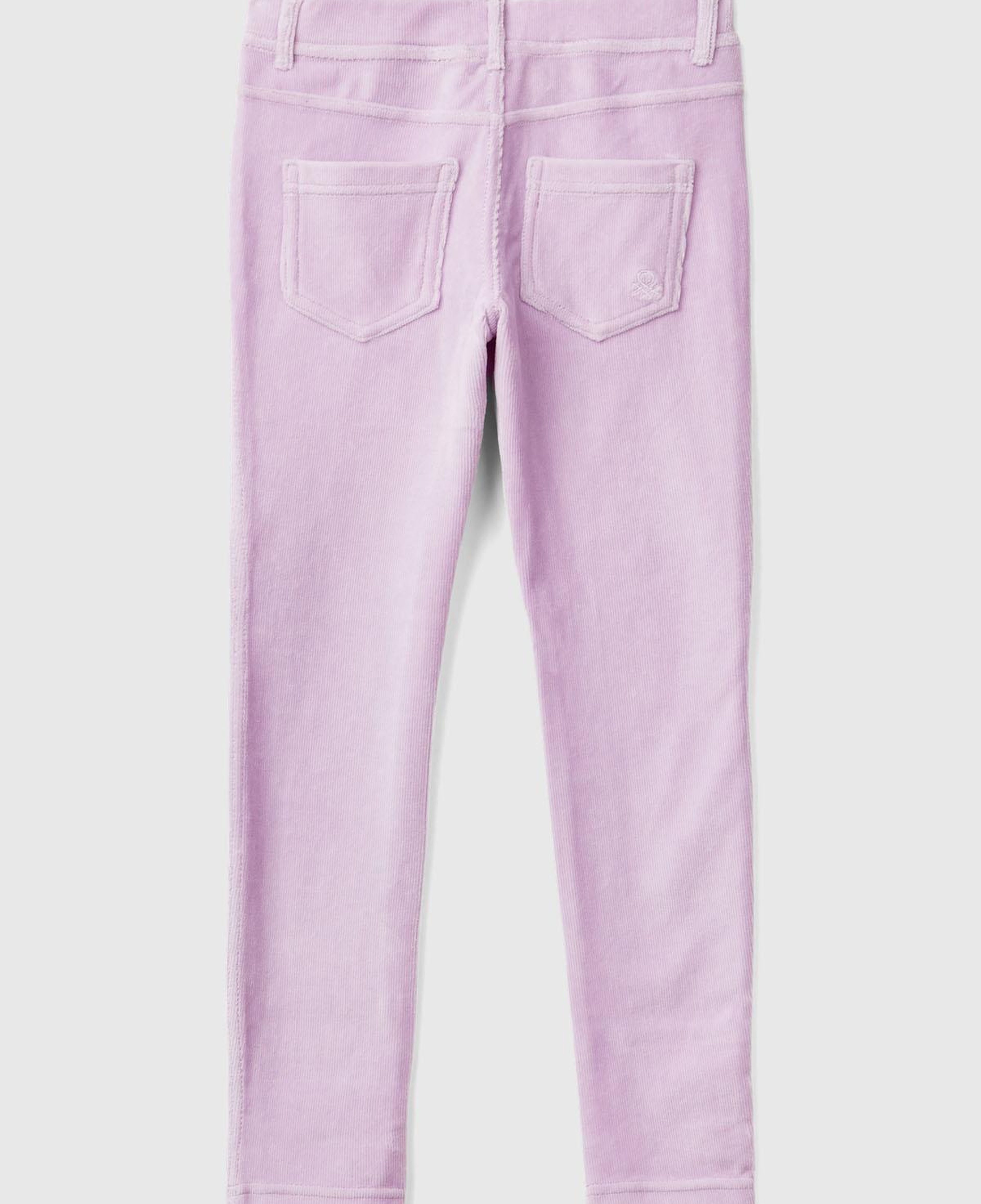 Kız Çocuk Lila Kadife Jegging