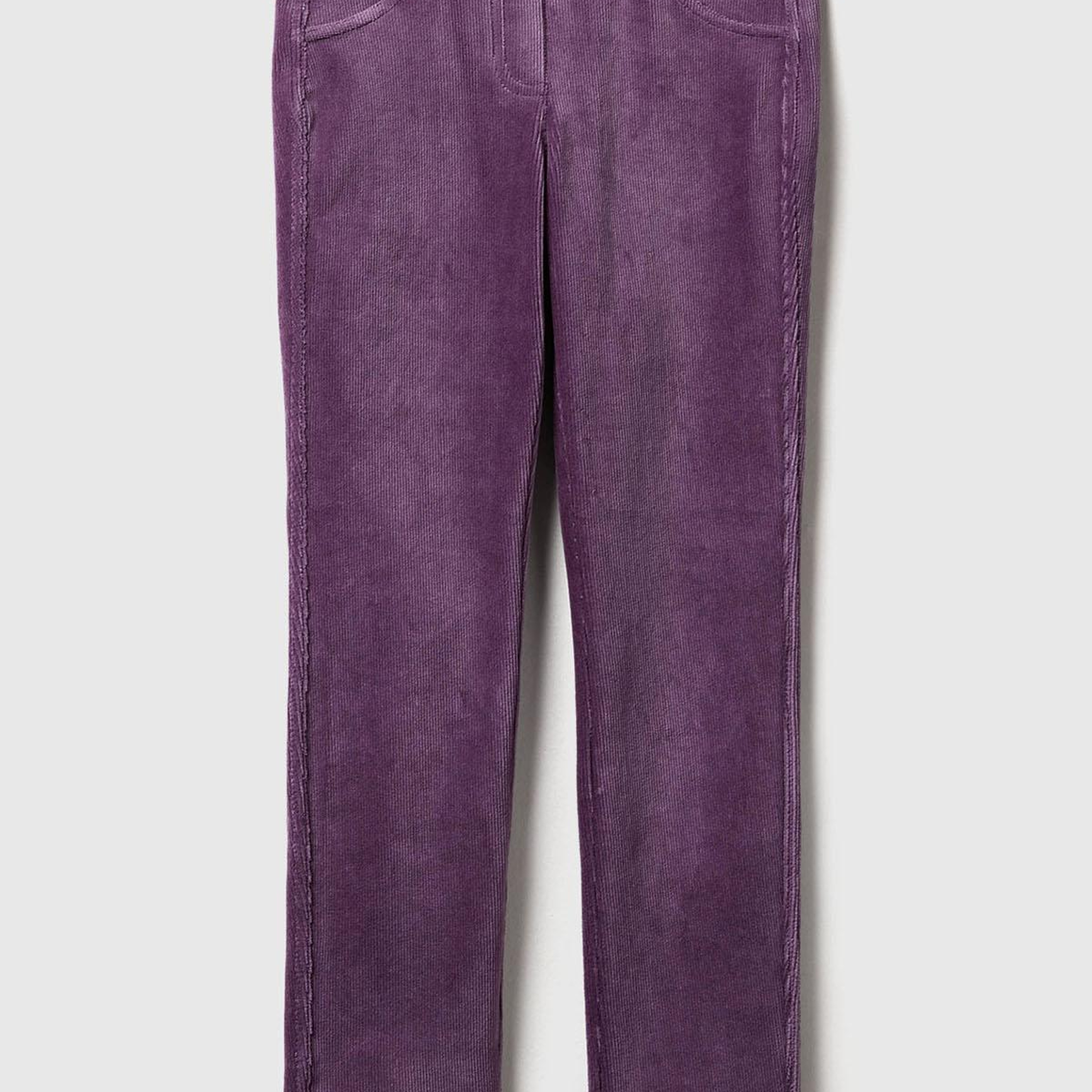 Kız Çocuk Mor Kadife Jegging