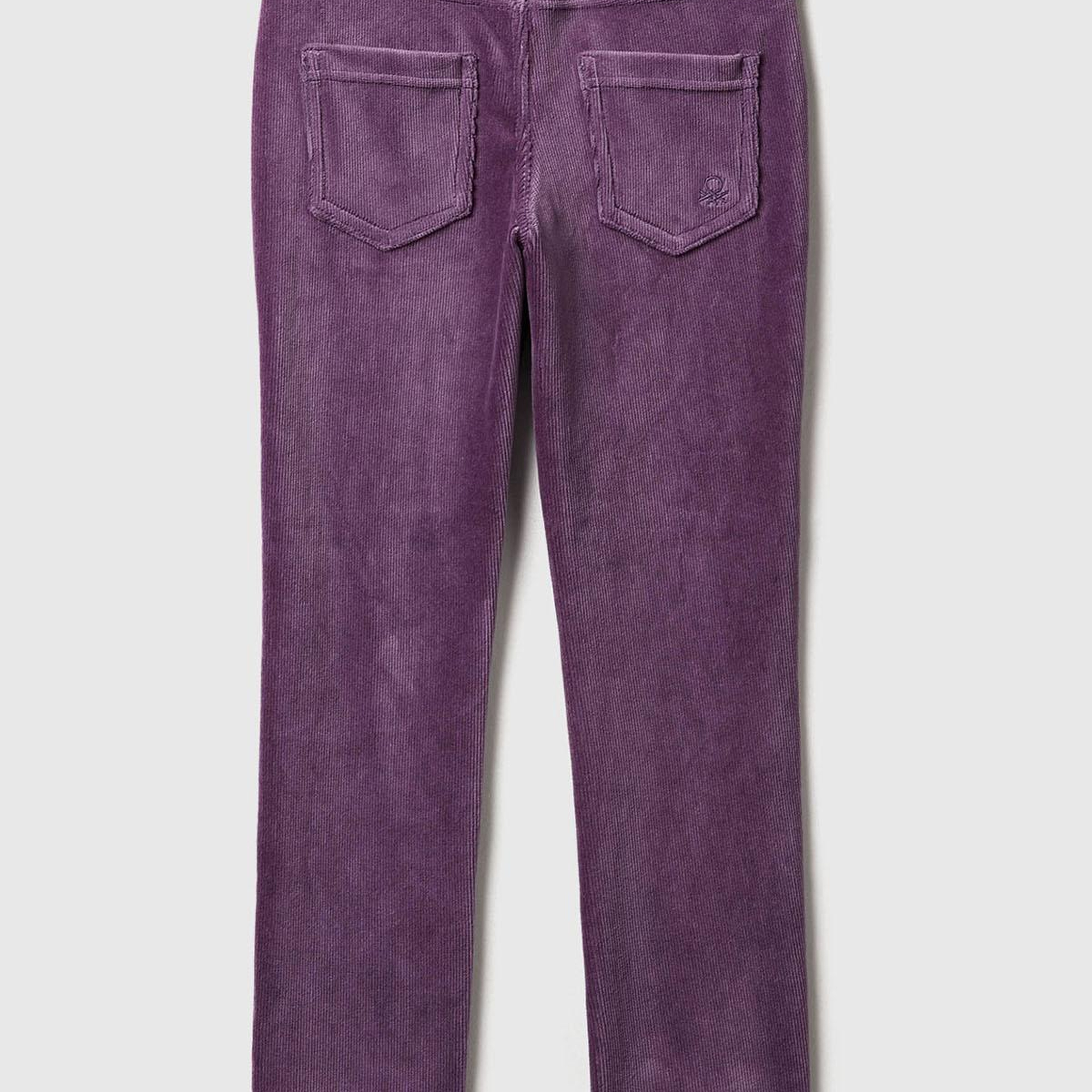 Kız Çocuk Mor Kadife Jegging
