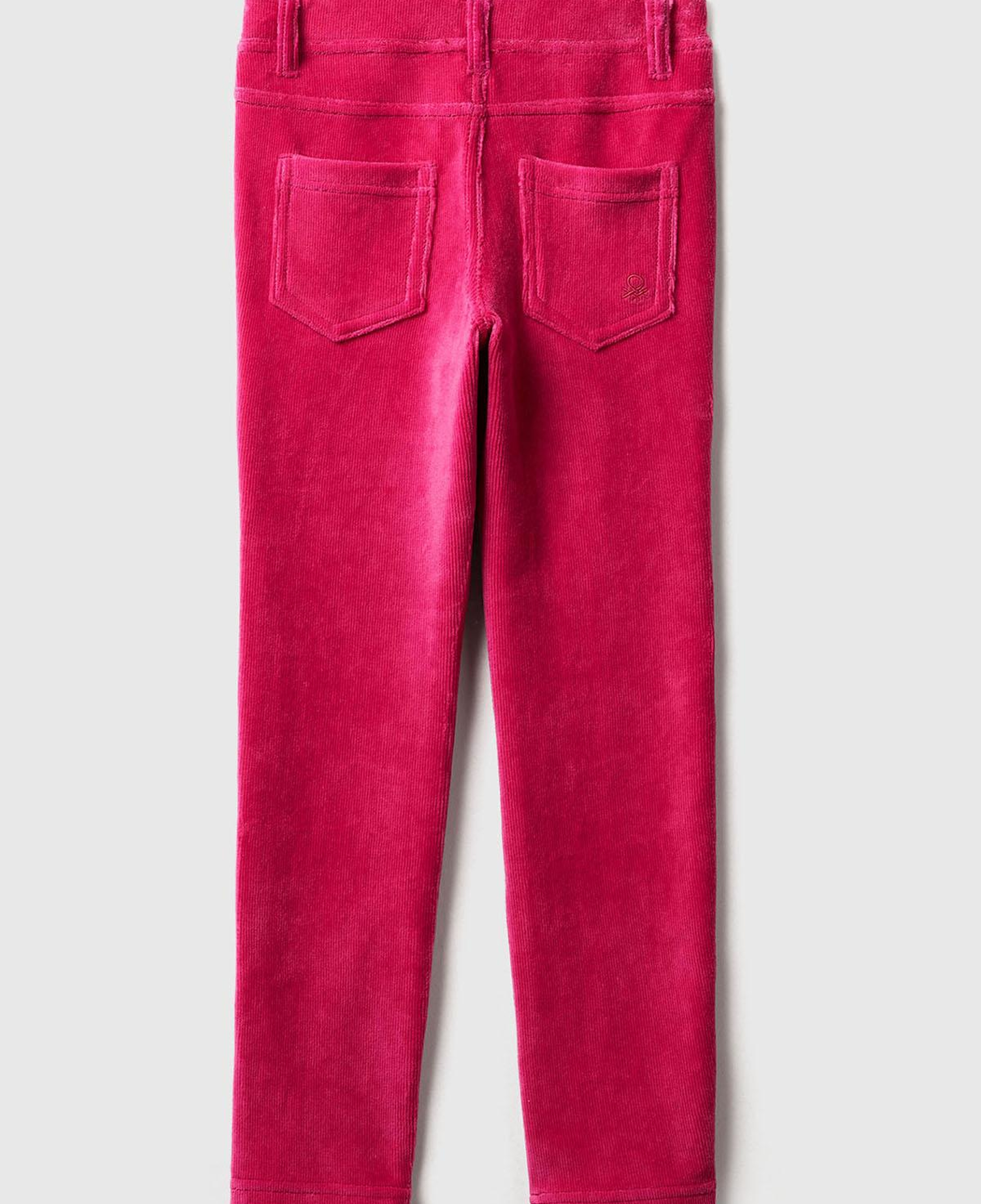 Kız Çocuk Pembe Kadife Jegging