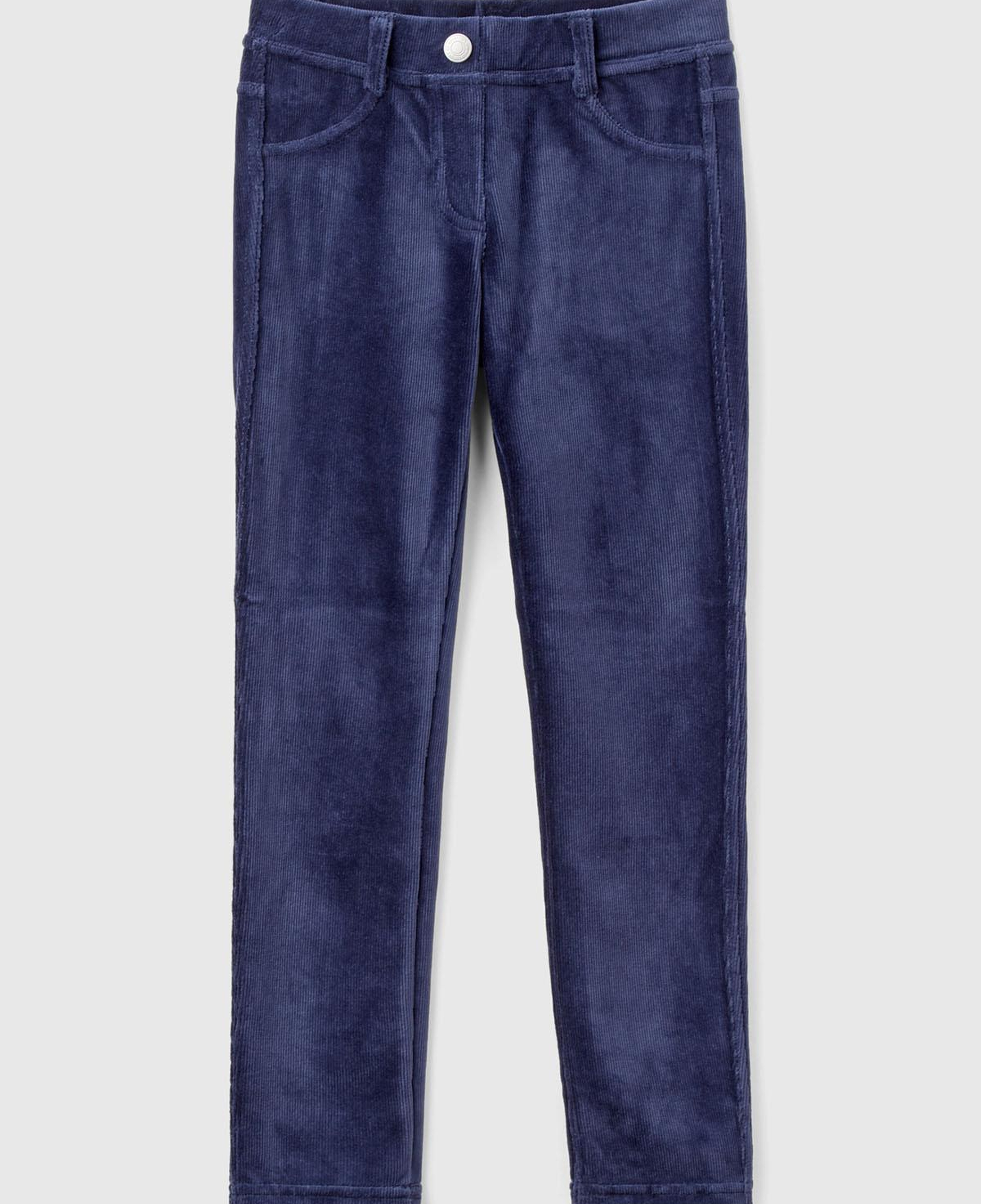 Kız Çocuk Lacivert Kadife Jegging