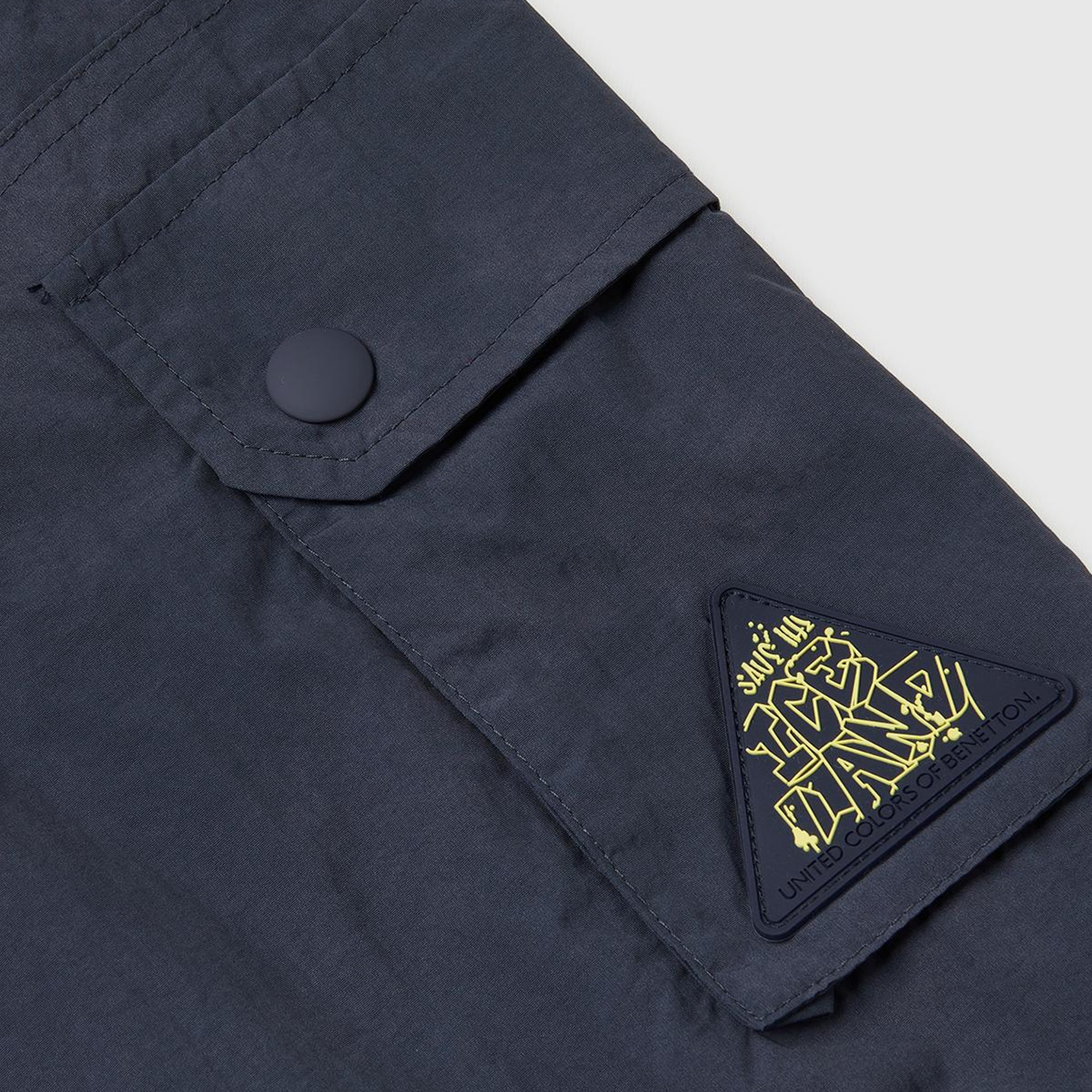 Erkek Çocuk Antrasit Baskılı Cepli Beli Lastikli Jogger Pantolon