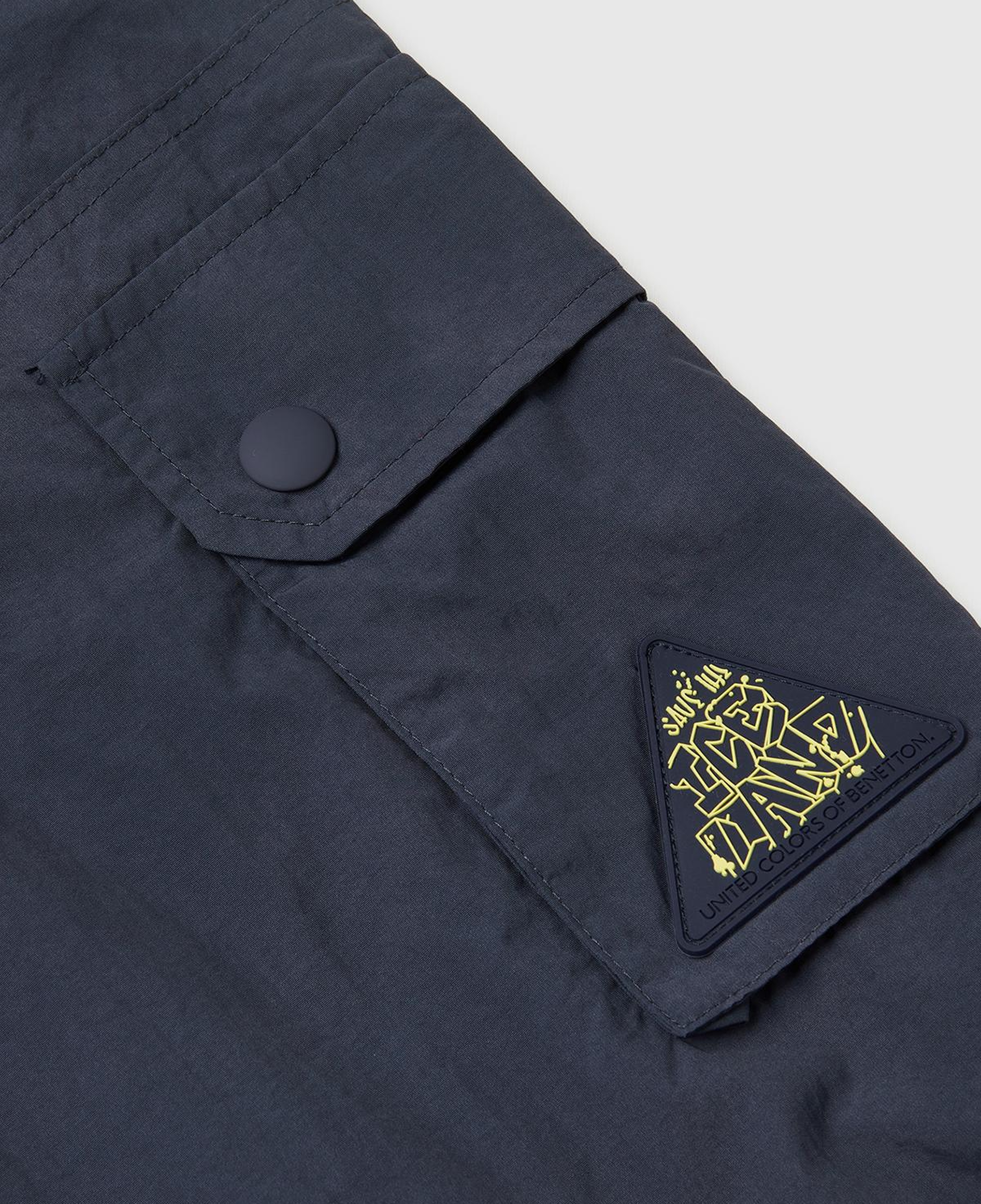 Erkek Çocuk Antrasit Baskılı Cepli Beli Lastikli Jogger Pantolon